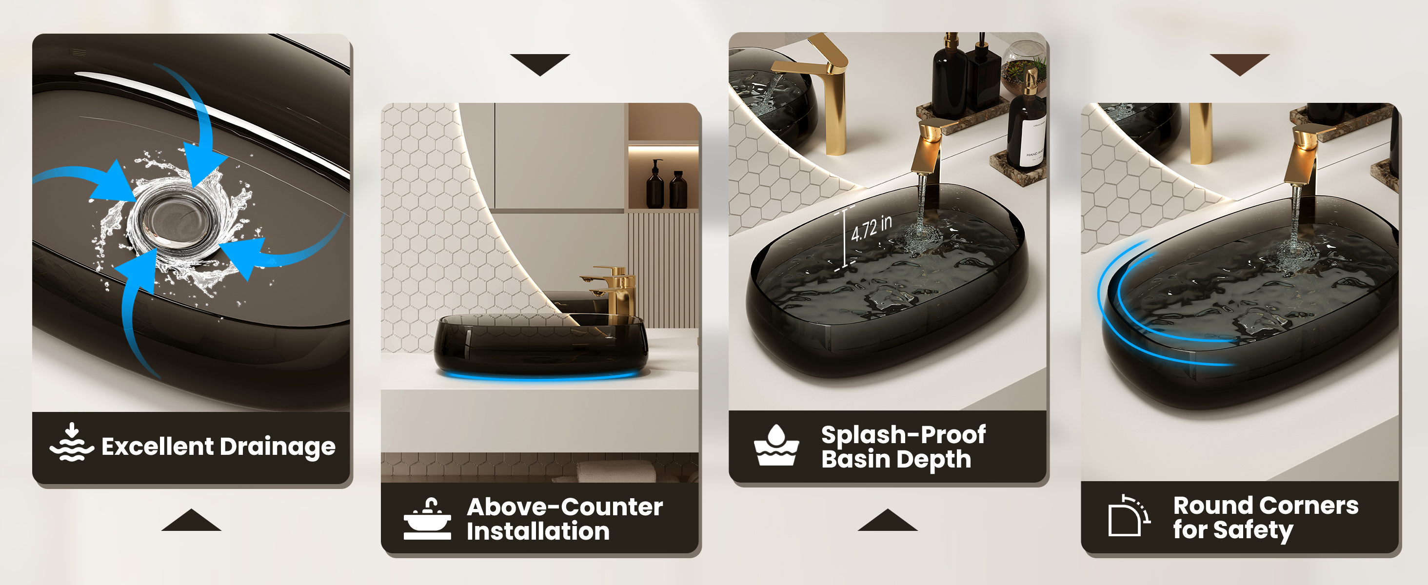 Premium Transparent Bathroom Sink