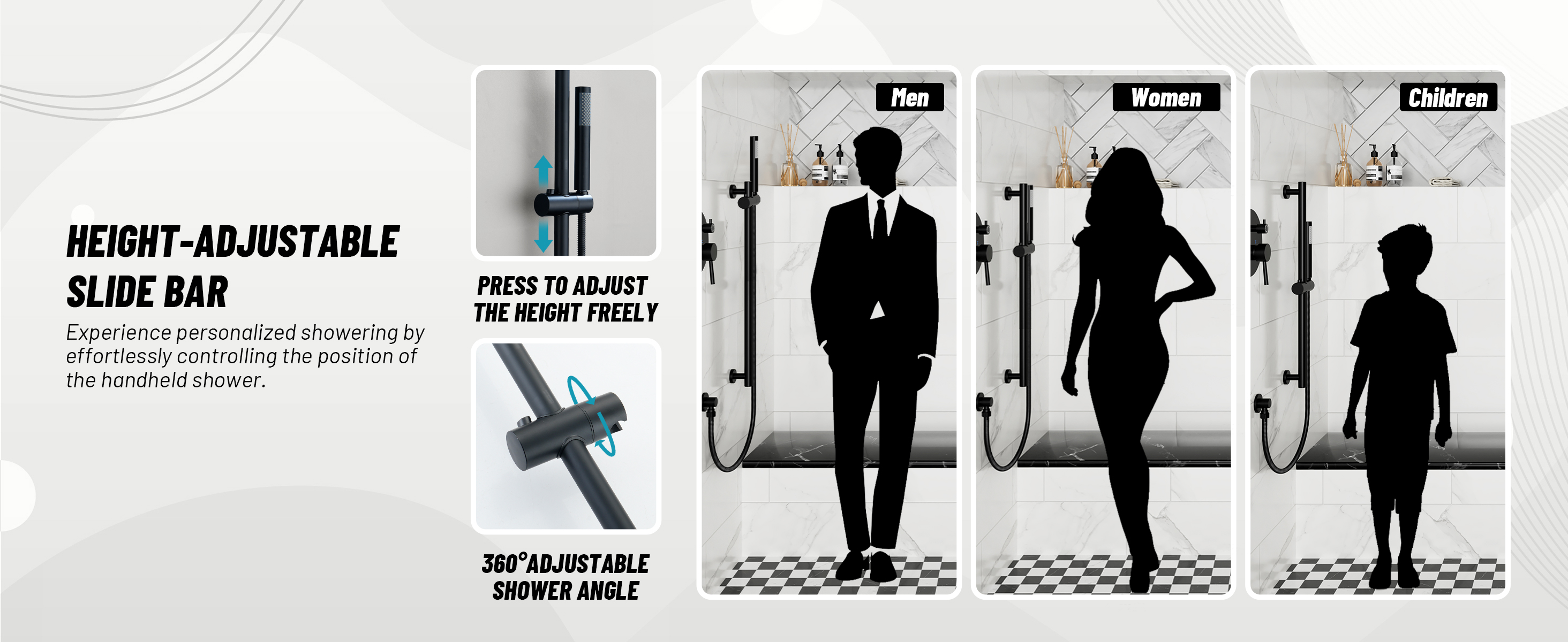 Shower System with Slide Bar