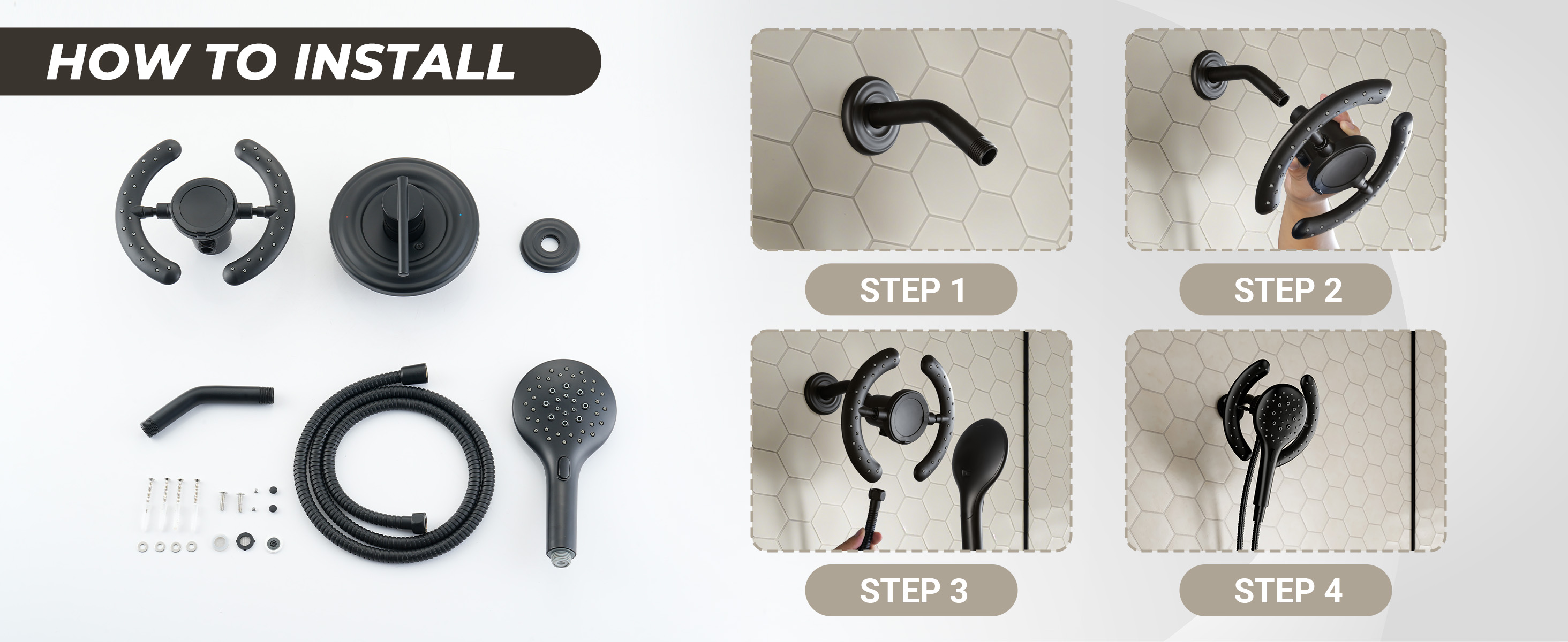 How to install the Casainc Magnetic Shower Kit?