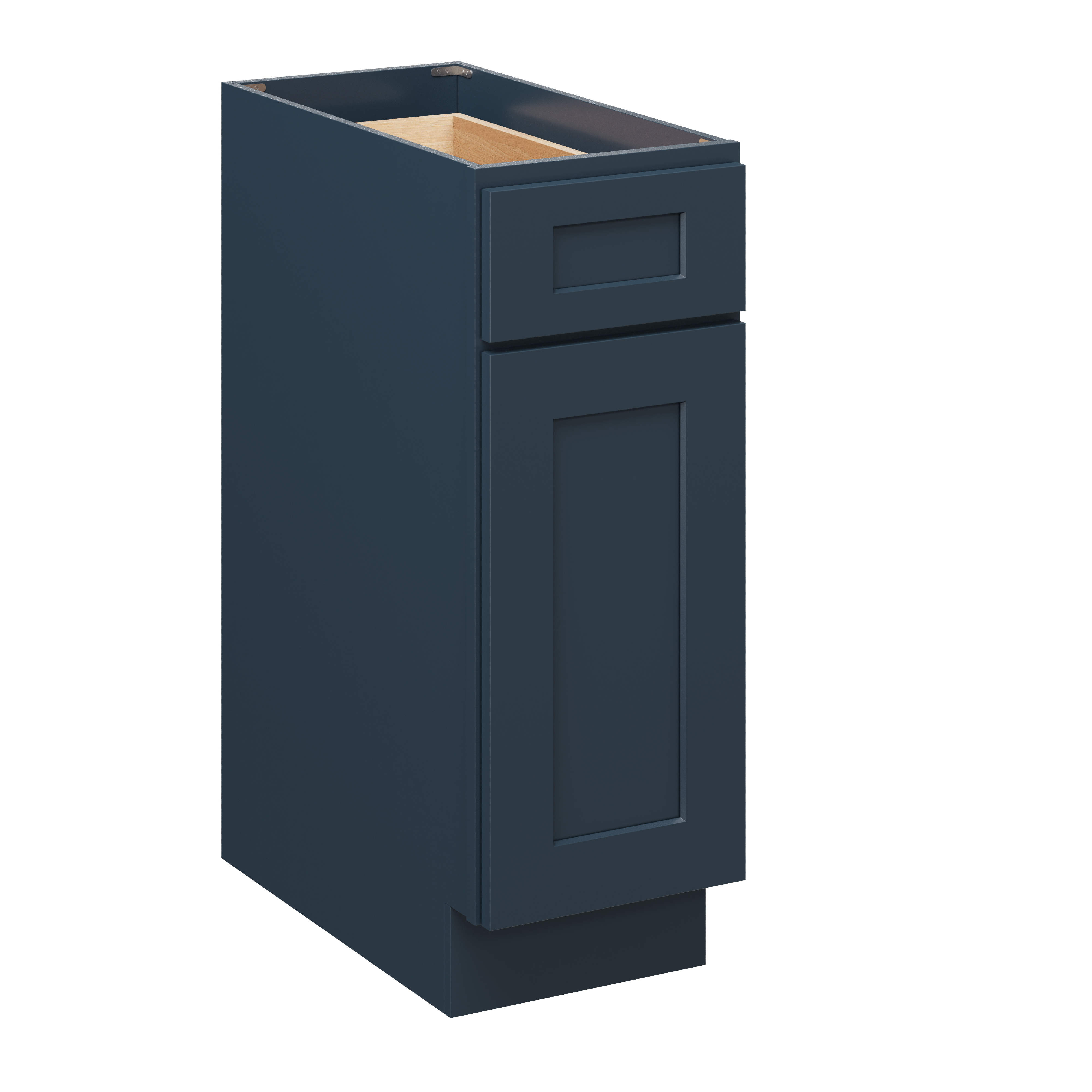 Cyber Grey RTA 12"W x 24"D x 34.5"H Base Cabinet with 1 Drawer and 1 Door