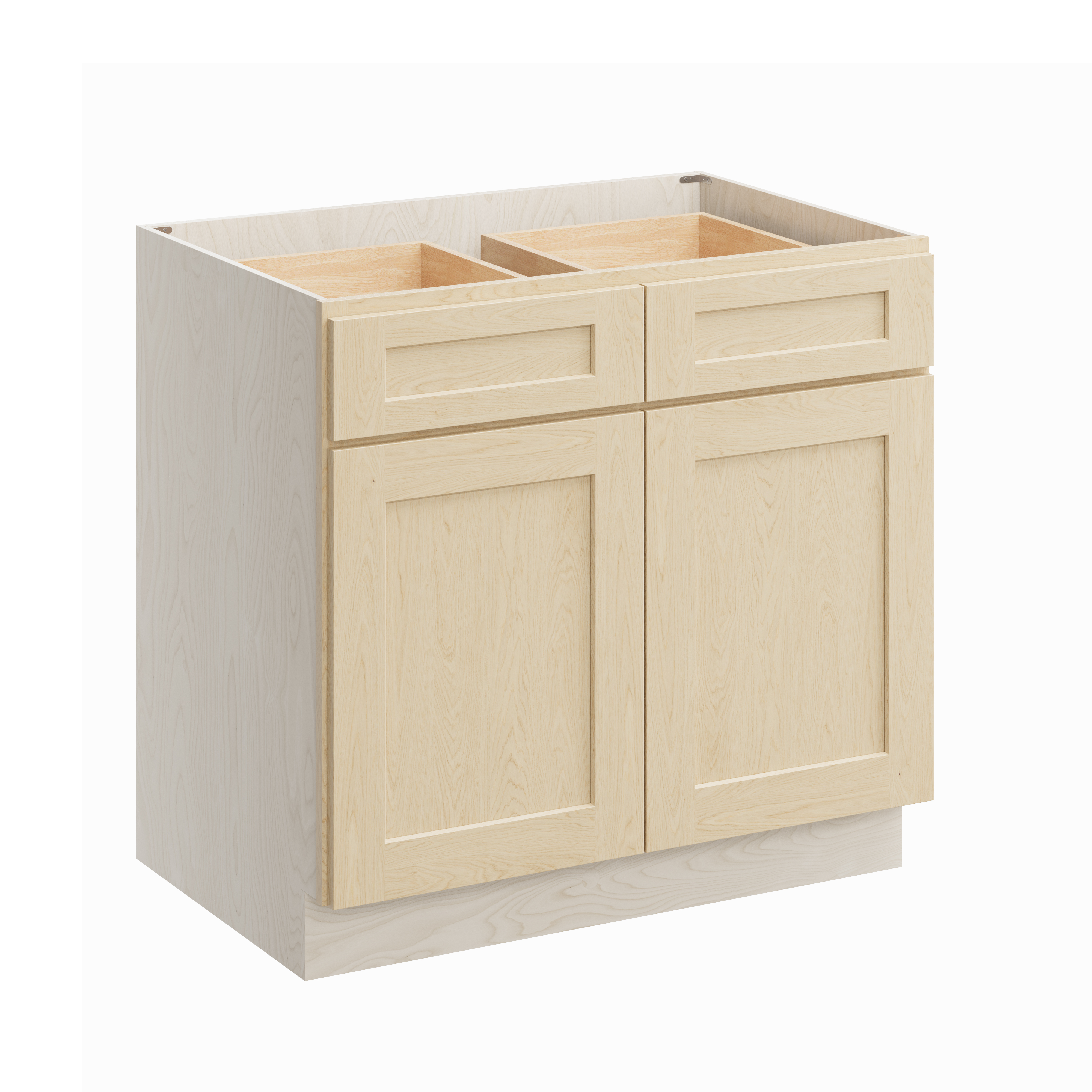 Versa Shaker RTA 36"W x 24"D x 34.5"H Base Cabinet with 2 Drawers and 2 Doors