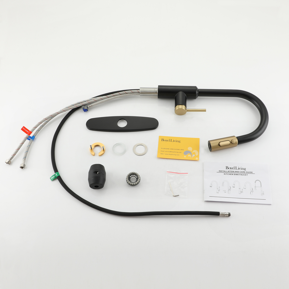 Modern Pull-Down Kitchen Faucet with Retractable Spray Head