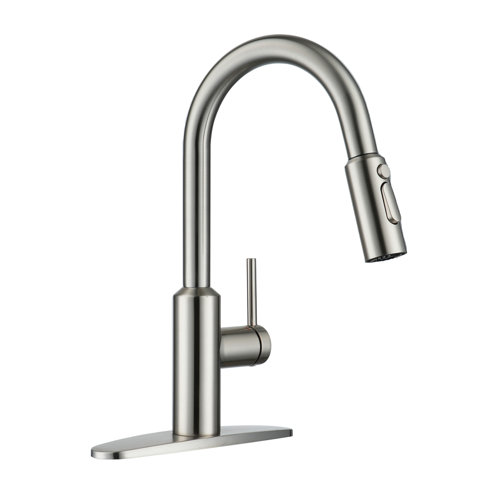 Modern Pull-Down Kitchen Faucet with Retractable Spray Head
