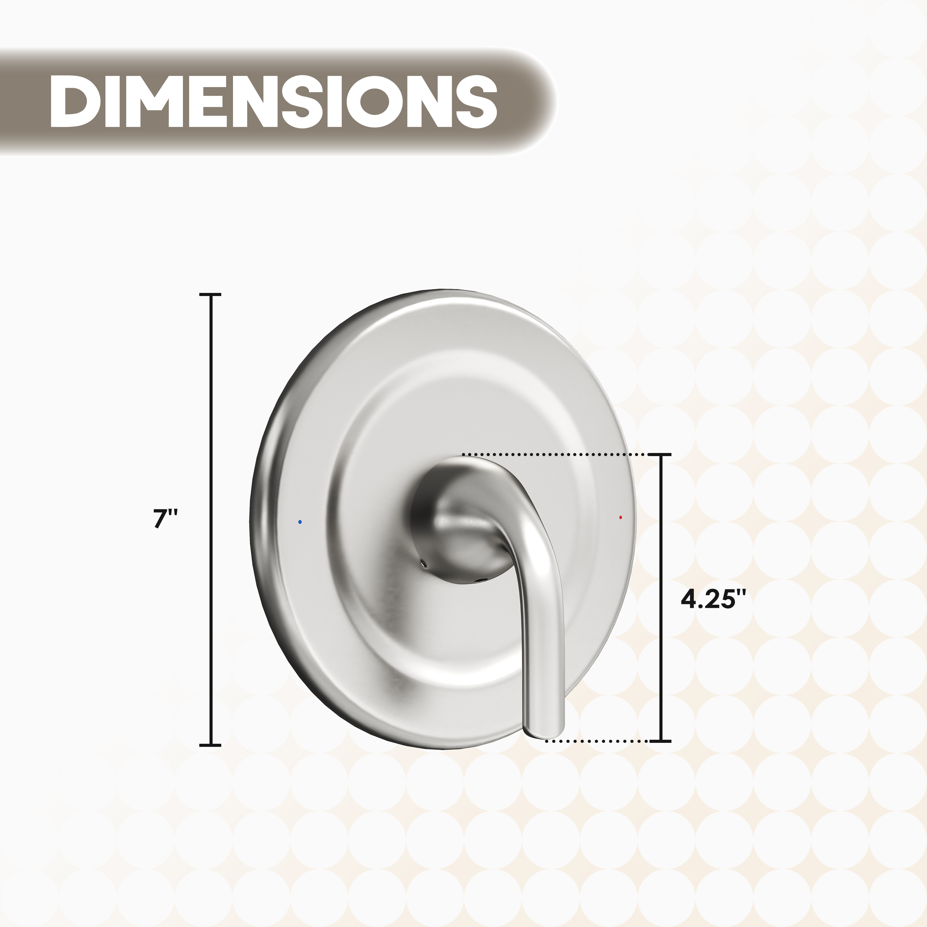 Moen-Compatible Shower Trim Kit Stainless Steel Shower Panel & Alloy Lever