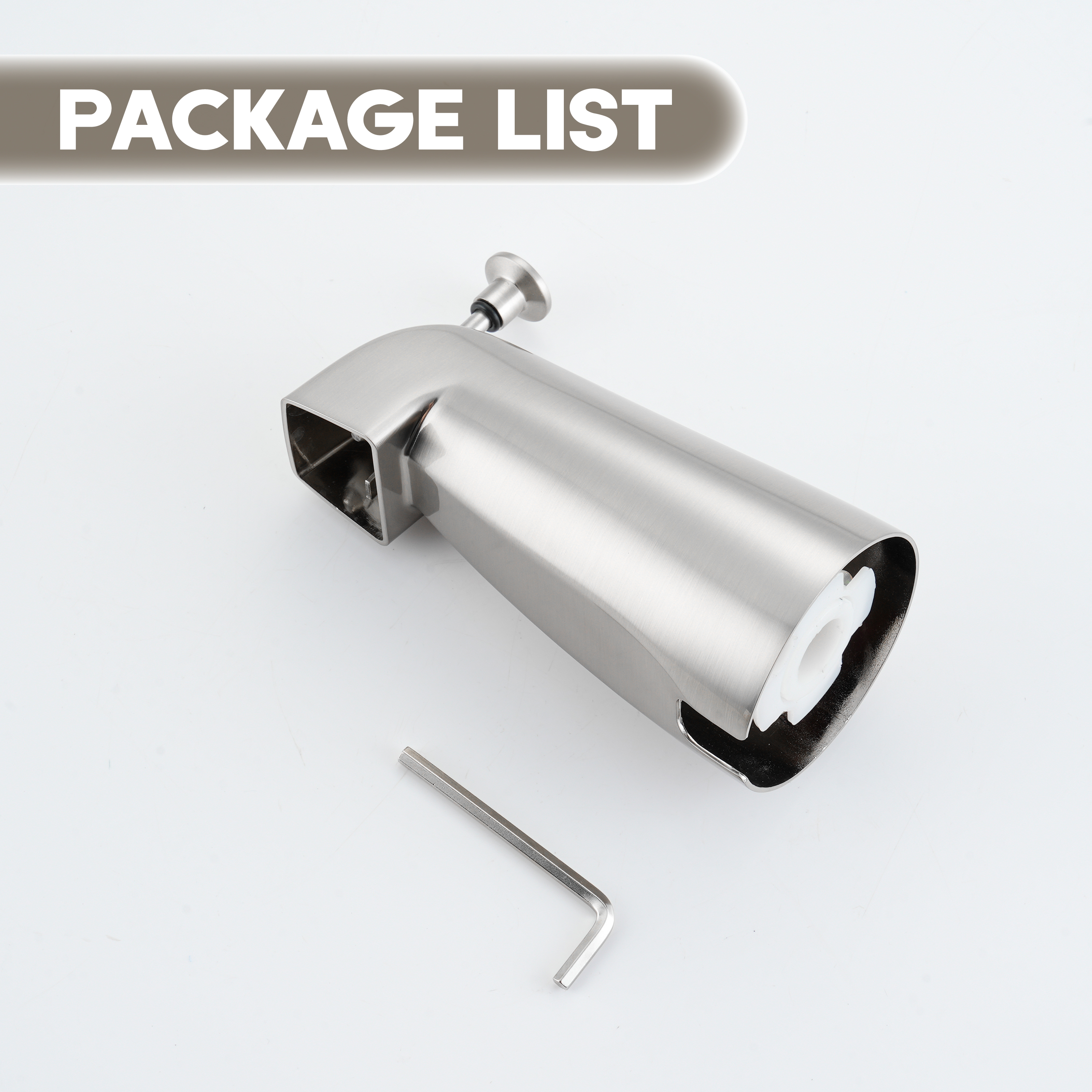 Stainless Steel Lift-Rod Tub Spout Replacement Compatible with Moen