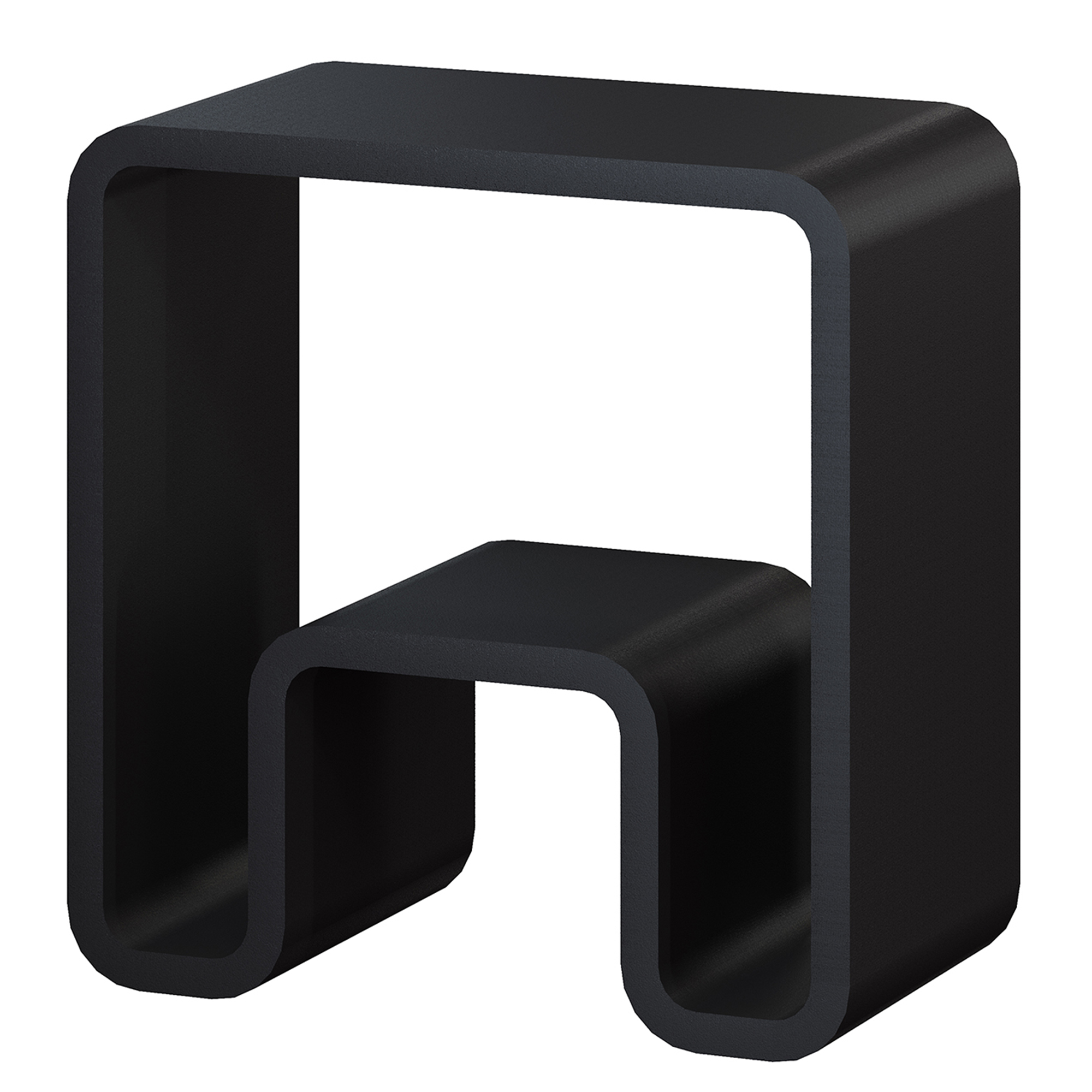 Solid Surface Freestanding Shower Stool with Wide Legs & Dual-Layer Design