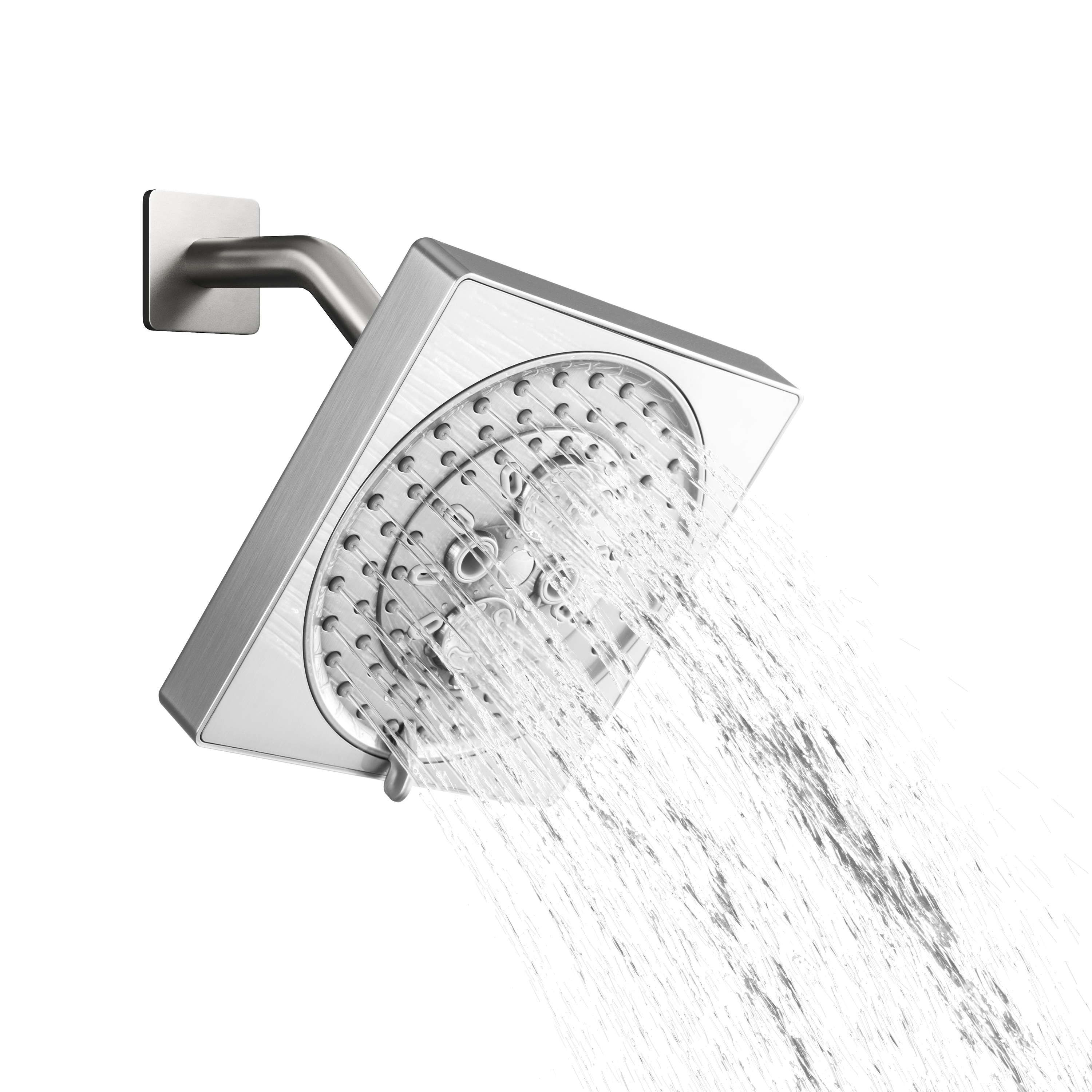 7-Function Replacement Shower Head with Shower Arm & Flange
