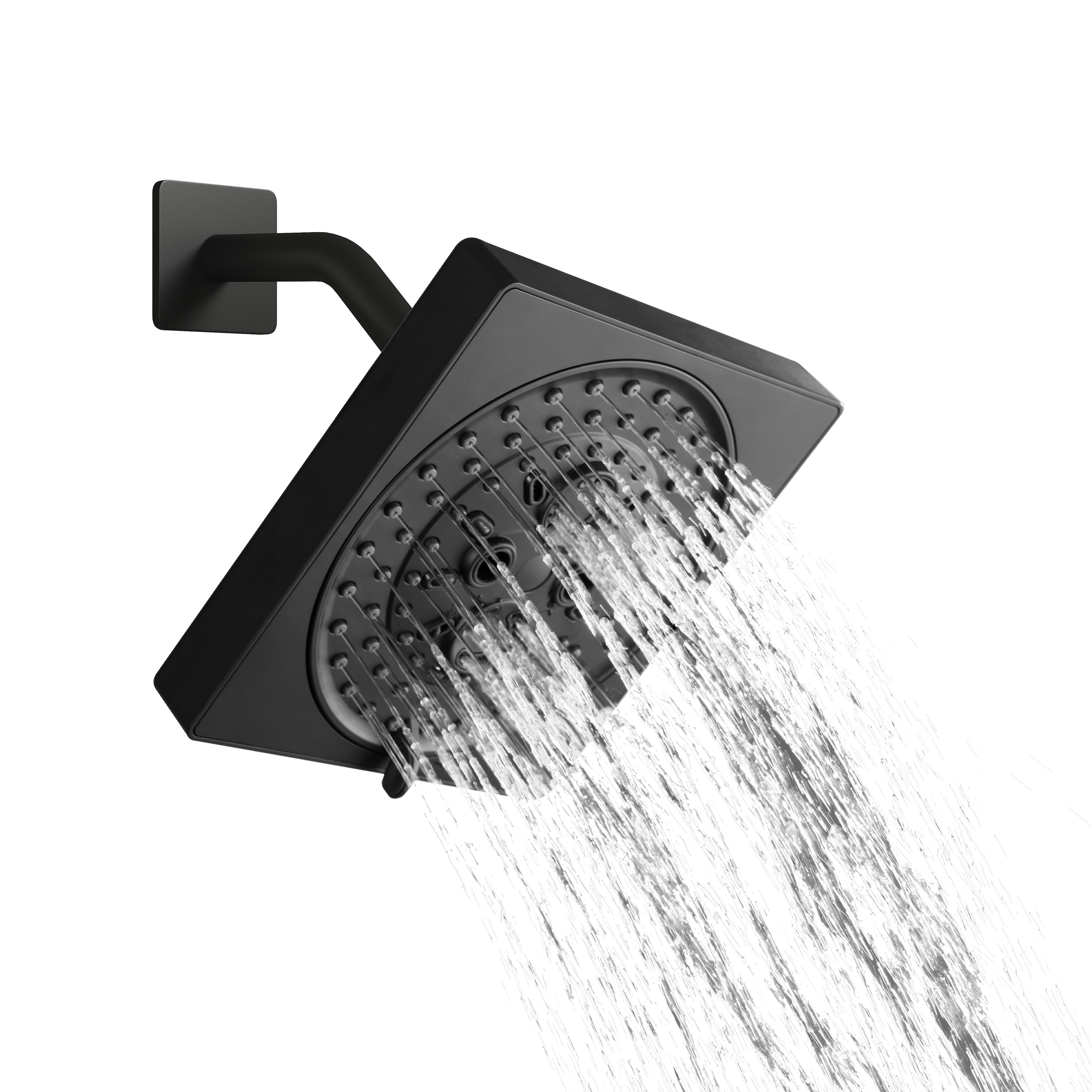 7-Function Replacement Shower Head with Shower Arm & Flange