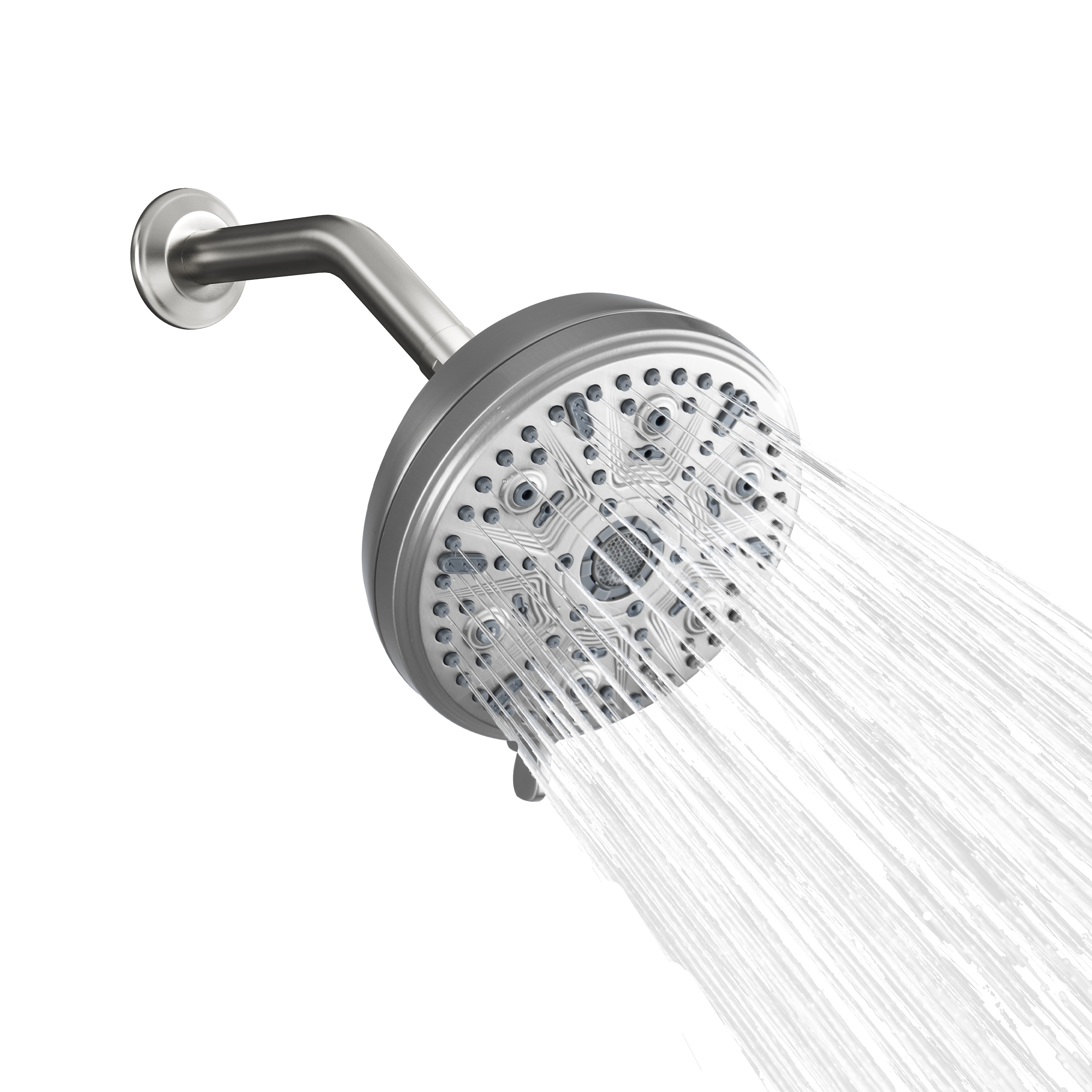 5-inch 10-Function Replacement Shower Head with Arm & Flange