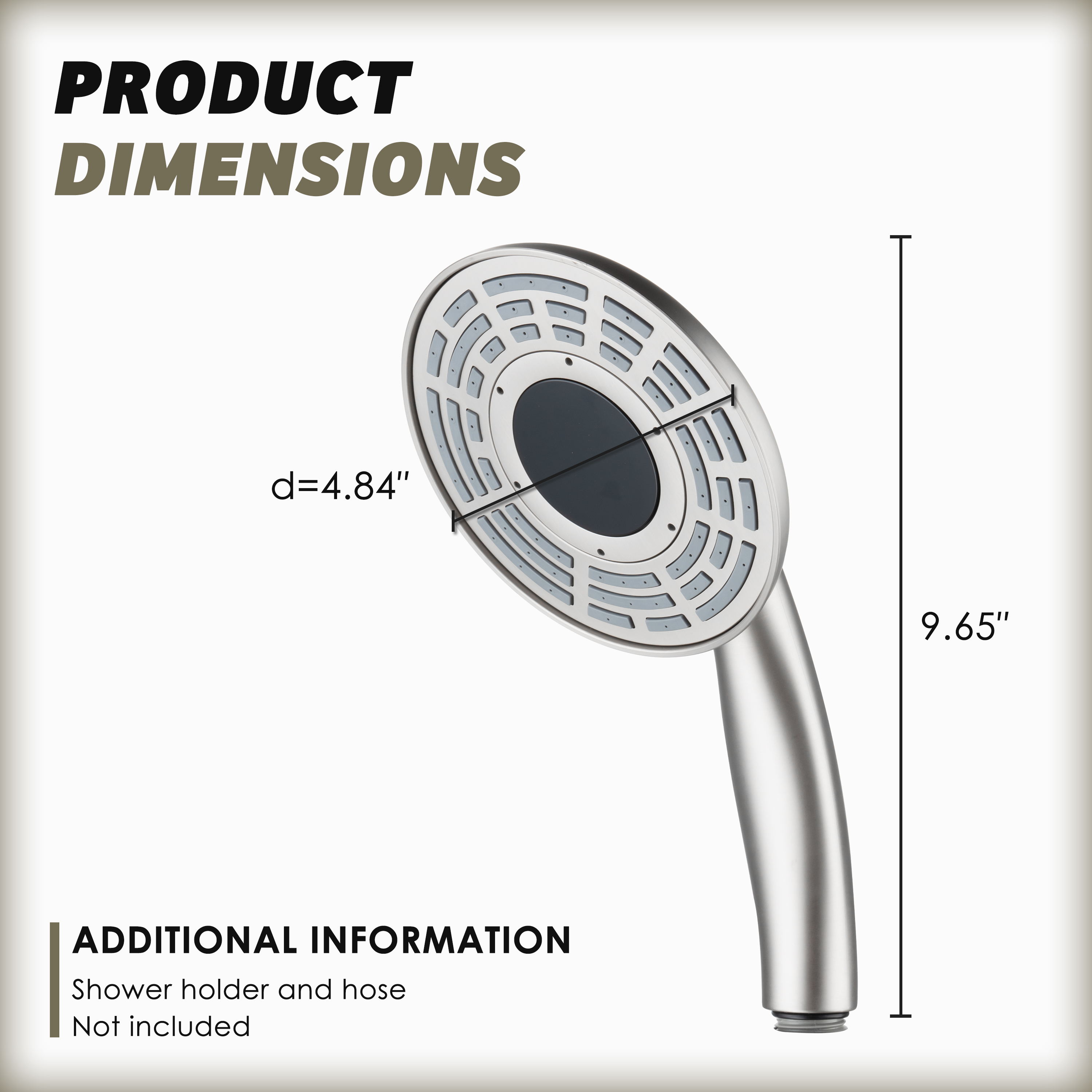 Digital Display Handheld Shower Head with Real-Time Temperature