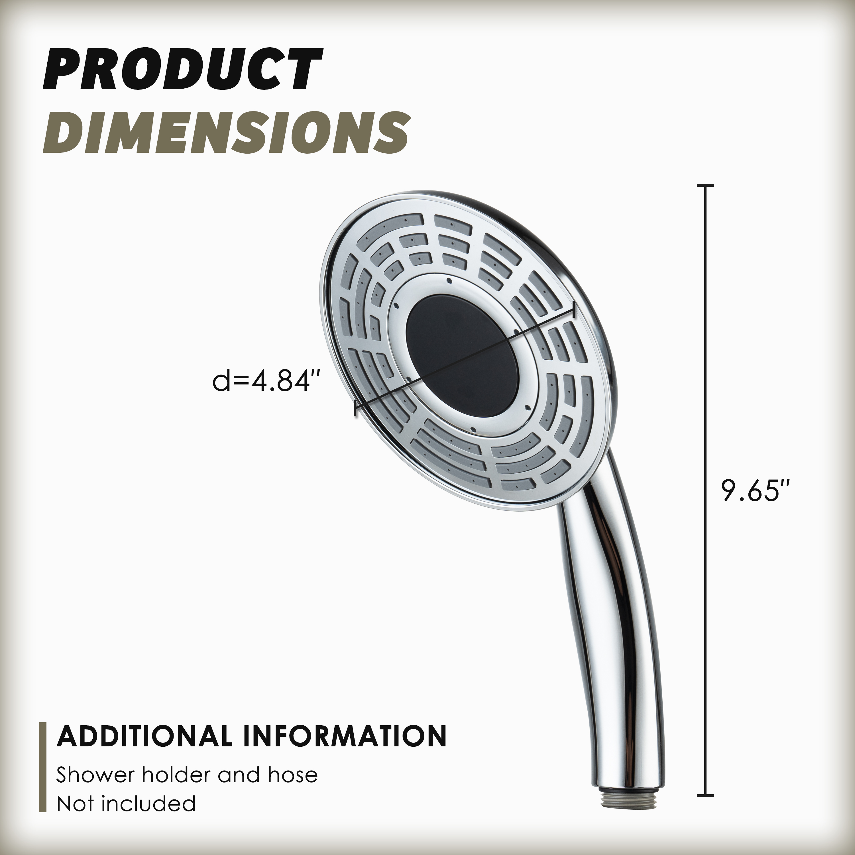 Digital Display Handheld Shower Head with Real-Time Temperature