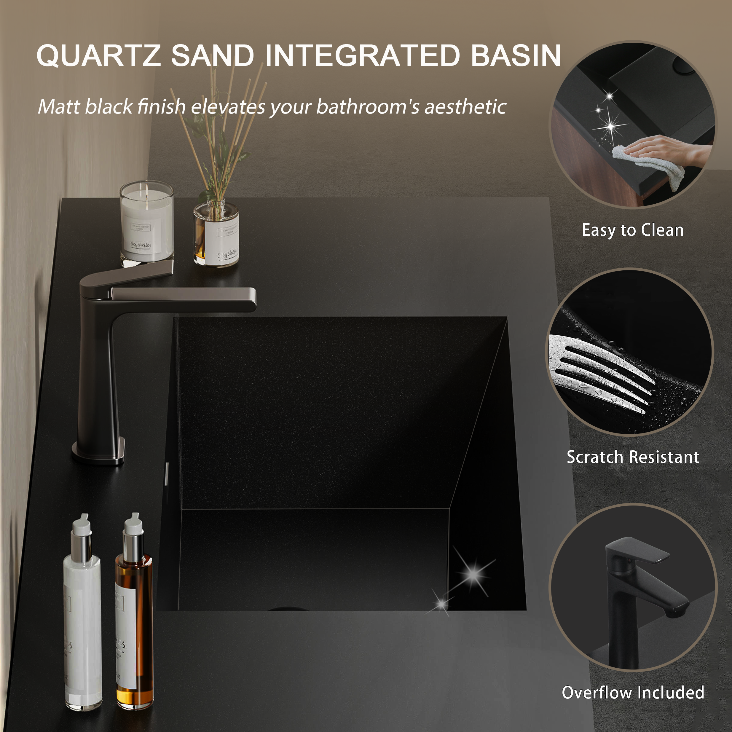 60-inch Wall-Mounted Bathroom Vanity with Dual Quartz Basins