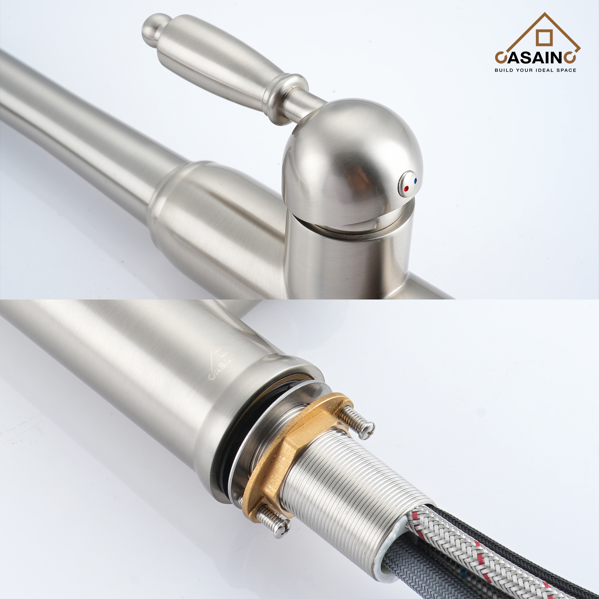 Casainc Single-Handle Kitchen Faucet with  Pull-Out Sprayer