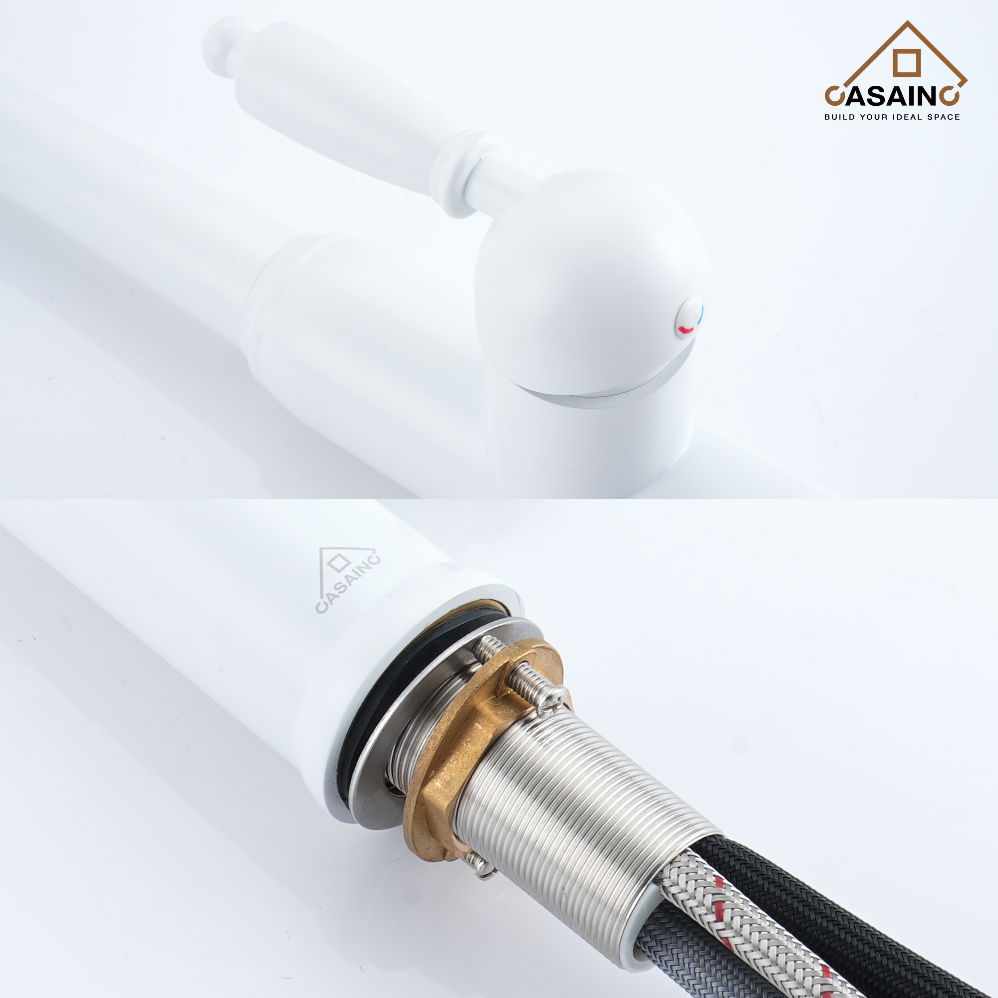 Casainc Single-Handle Kitchen Faucet with  Pull-Out Sprayer