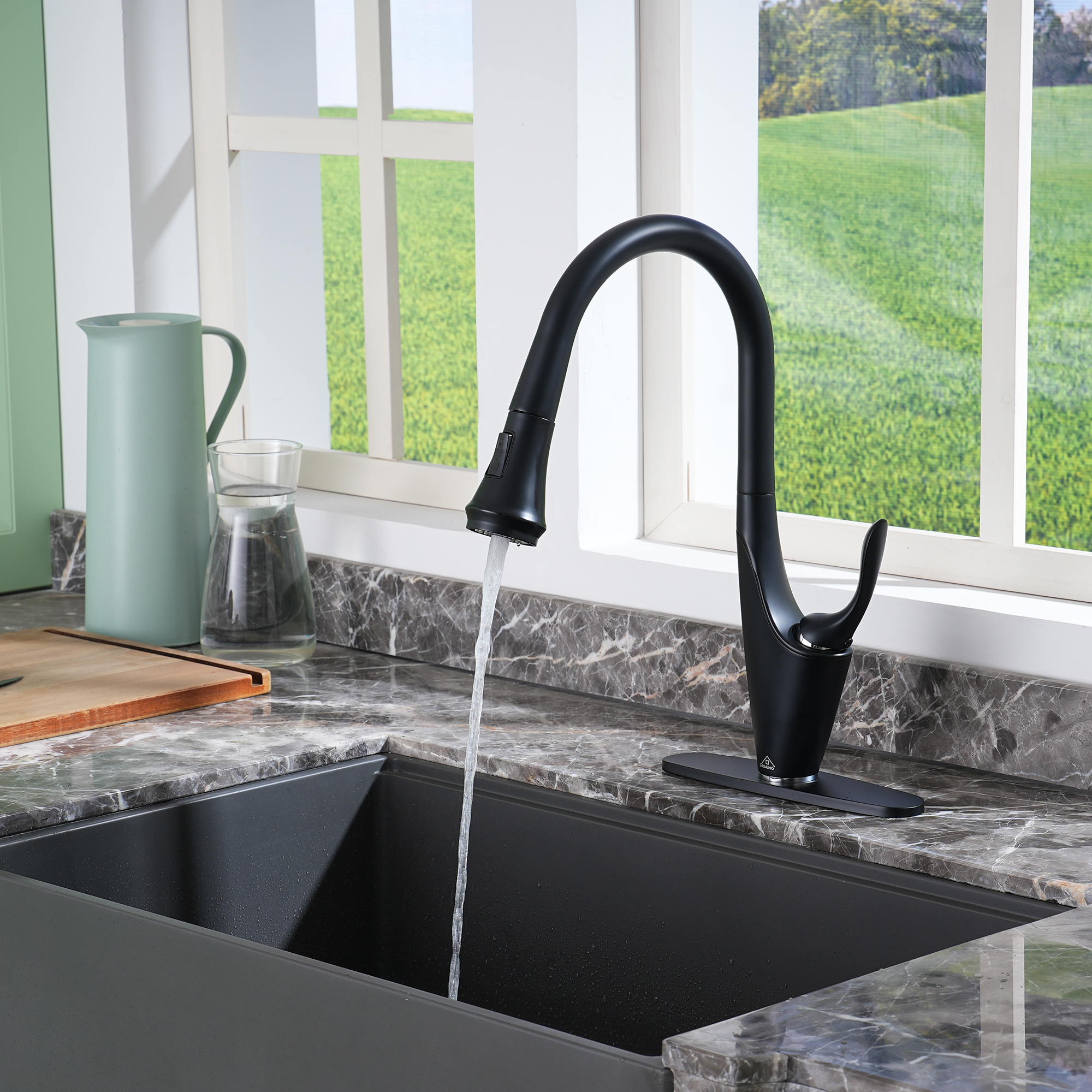 CASAINC Single-Handle Kitchen Faucet with  Pull-Out Sprayer