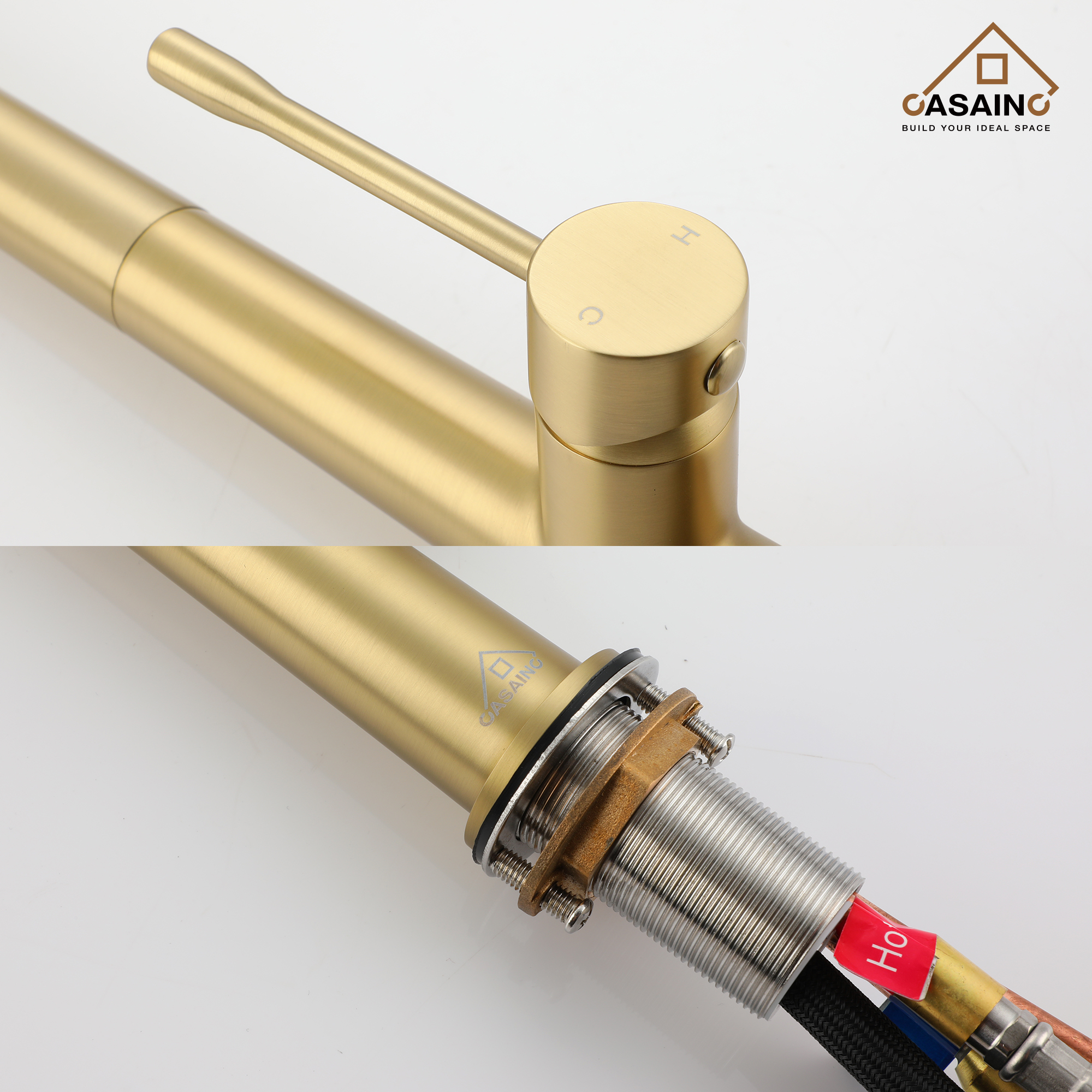 CASAINC Single-Handle Kitchen Faucet with  Pull-Out Sprayer