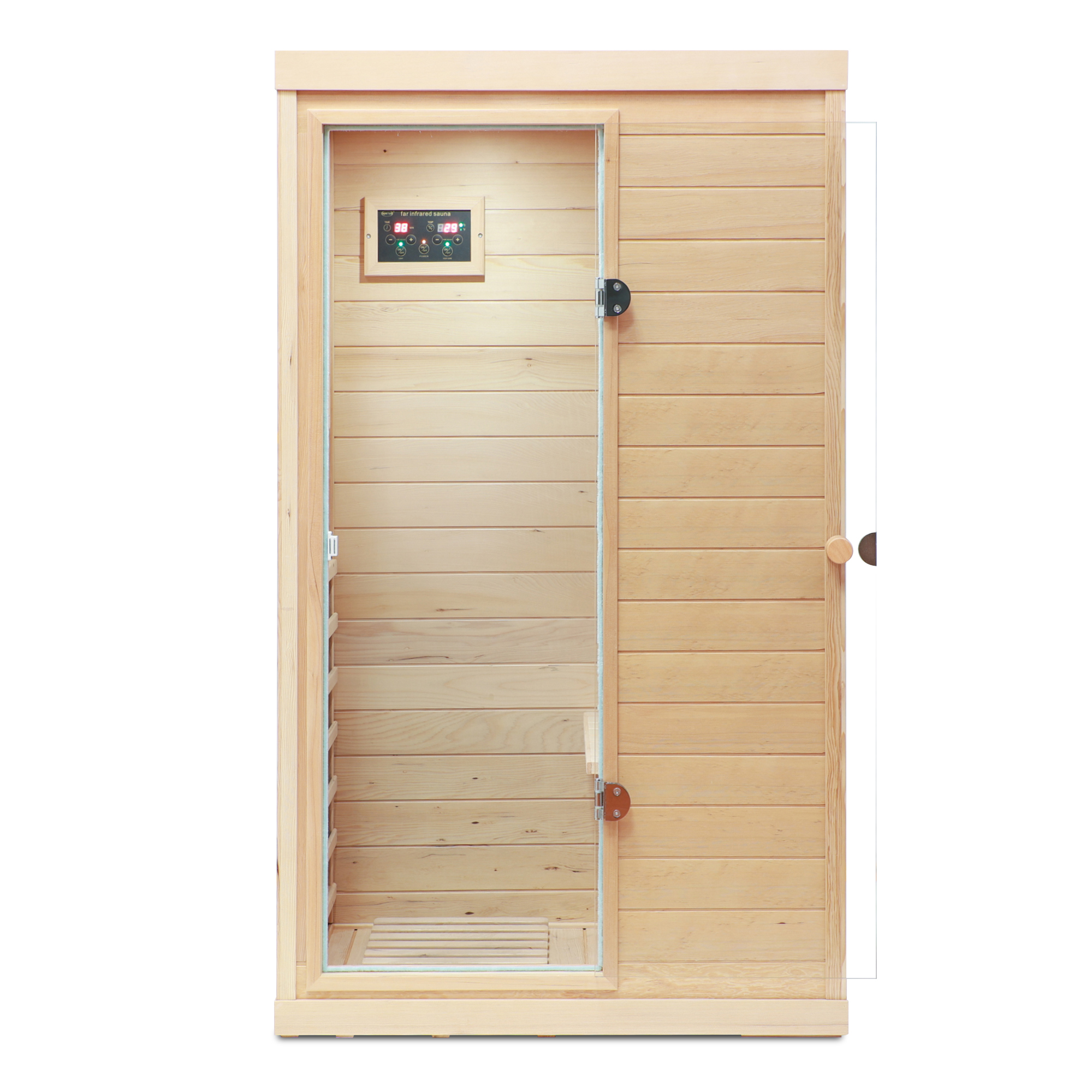 Mini 1-Person Far Infrared Indoor Sauna with Bluetooth Audio & Touch Control