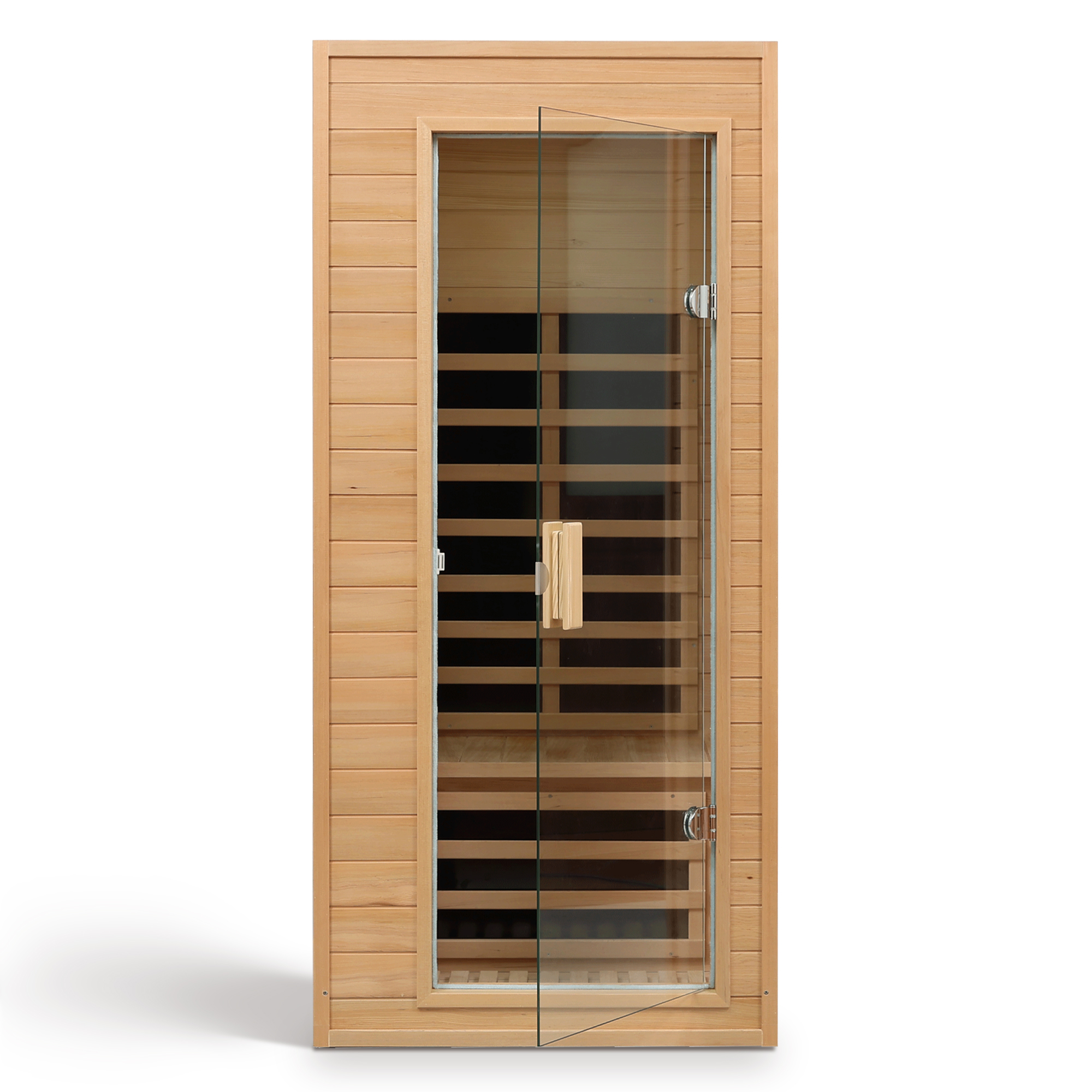 One Person Hemlock Far Infrared Indoor Sauna with Bluetooth & LCD Control