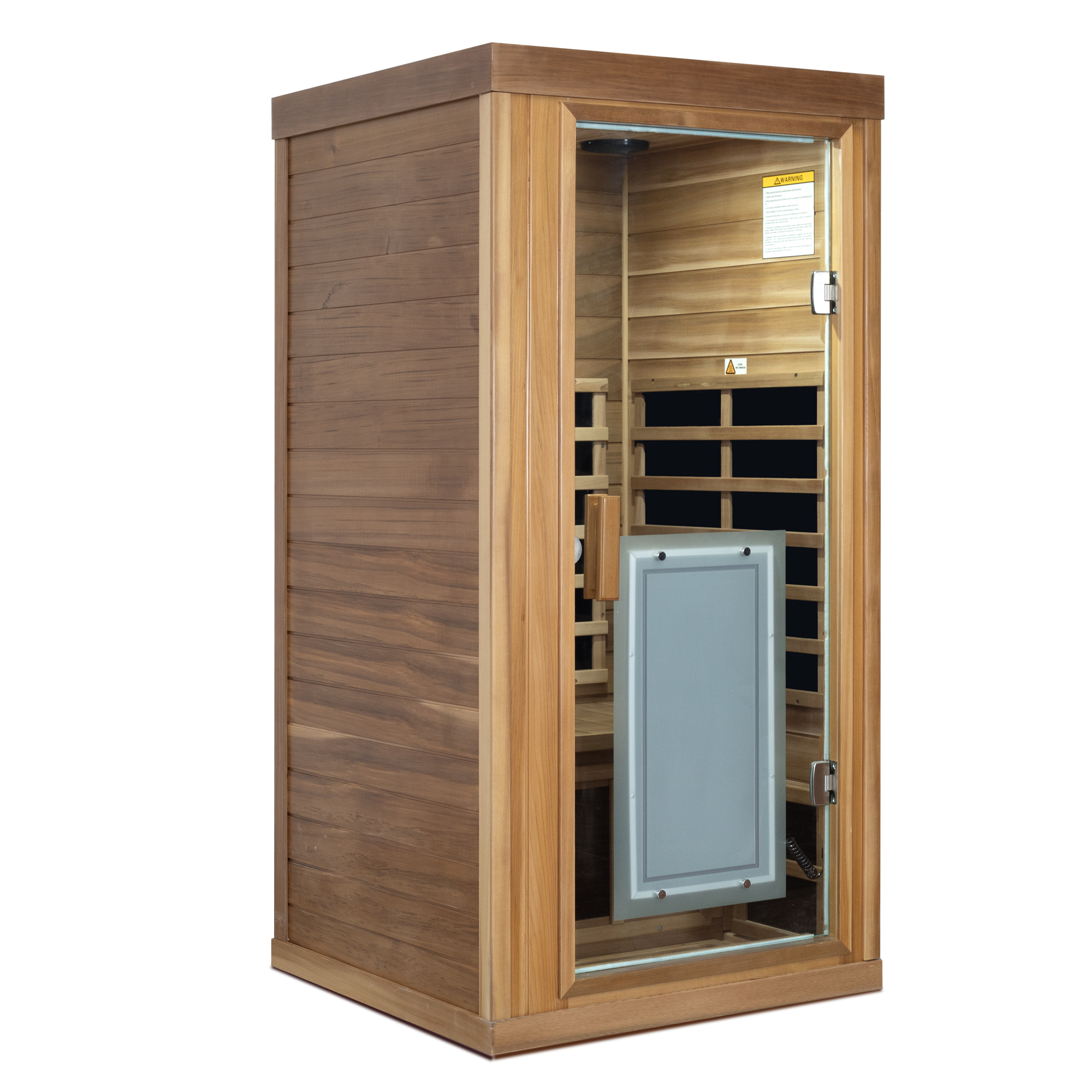 One-Person Far Infrared Red Cedar Indoor Sauna with 8 Heating Panels