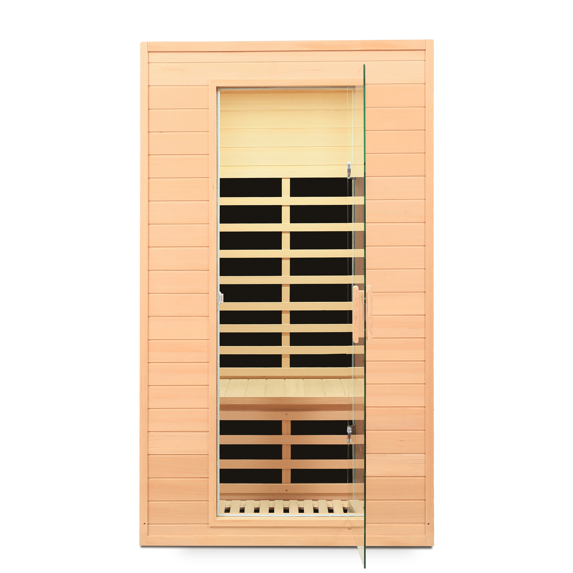 Two-Person Far Infrared Hemlock Home Sauna with 5 Heating Panels