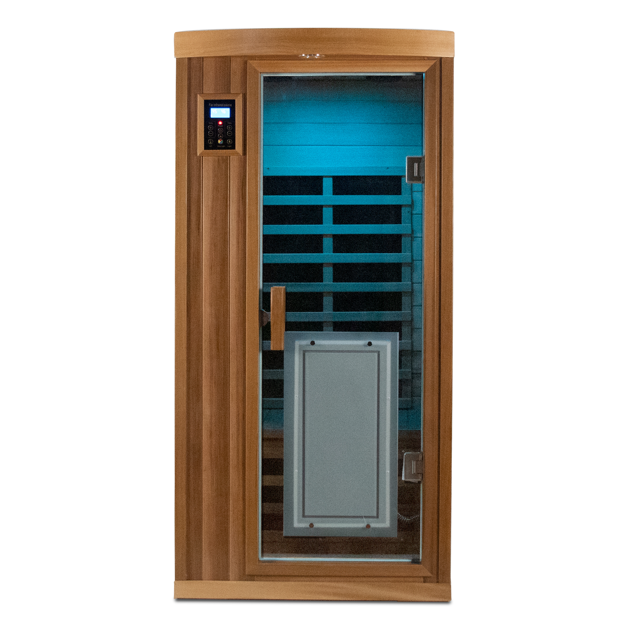 1-Person Low EMF Luxury Sauna Room Far Infrared Sauna in Red Cedar