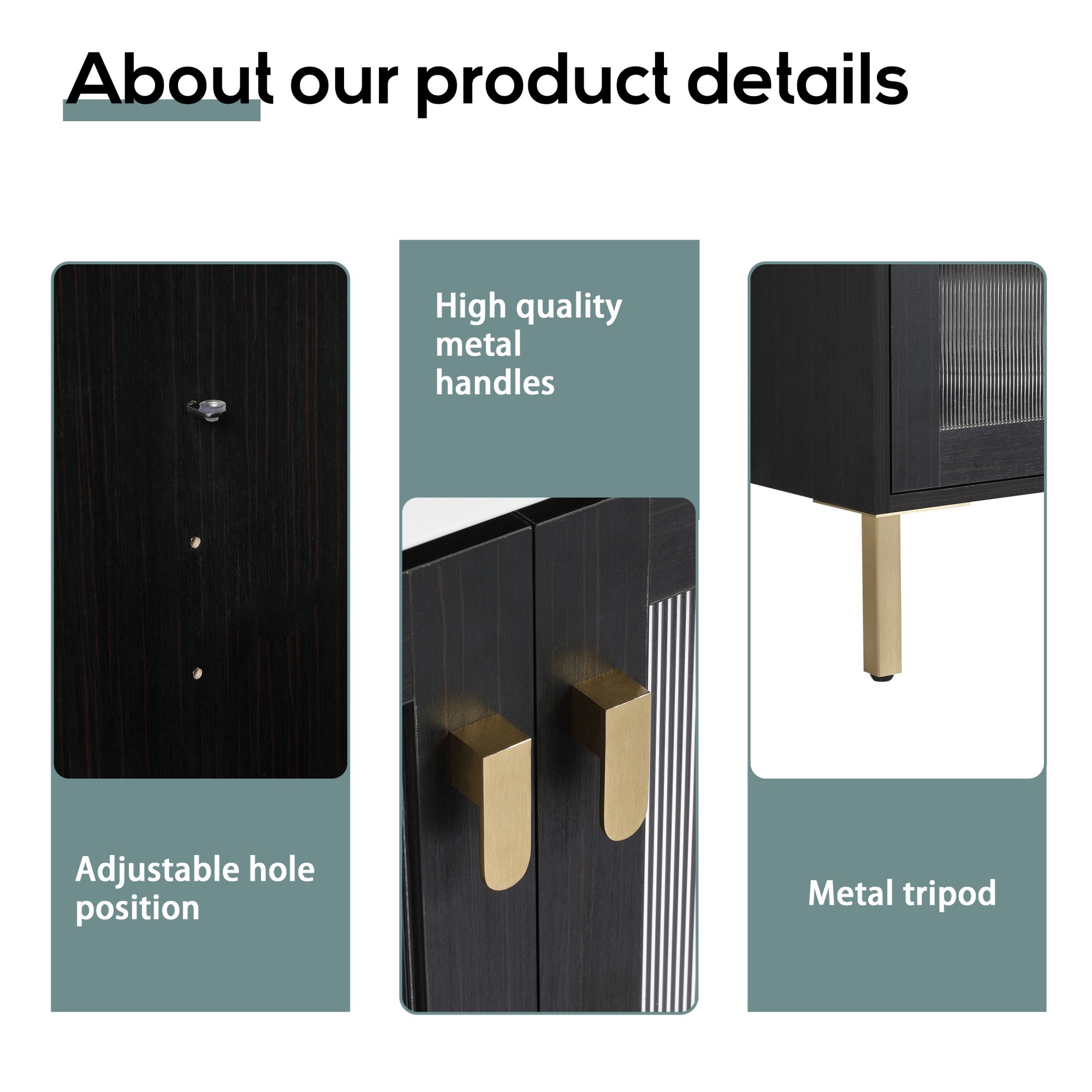 28/32 Inch Freestanding Bathroom Vanity with Acrylic Door & Ceramic Sink