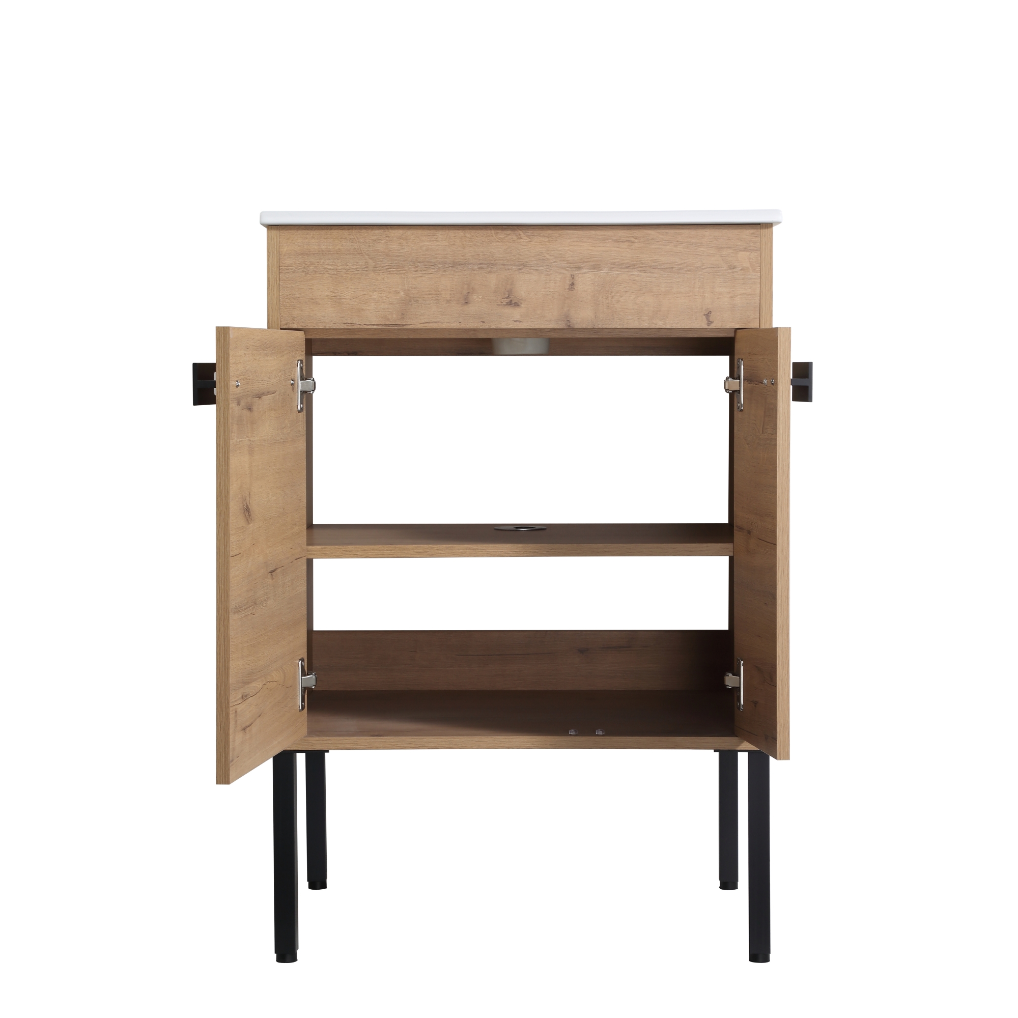 24"/30"/36" Freestanding Plywood Bathroom Vanity with Ceramic Sink