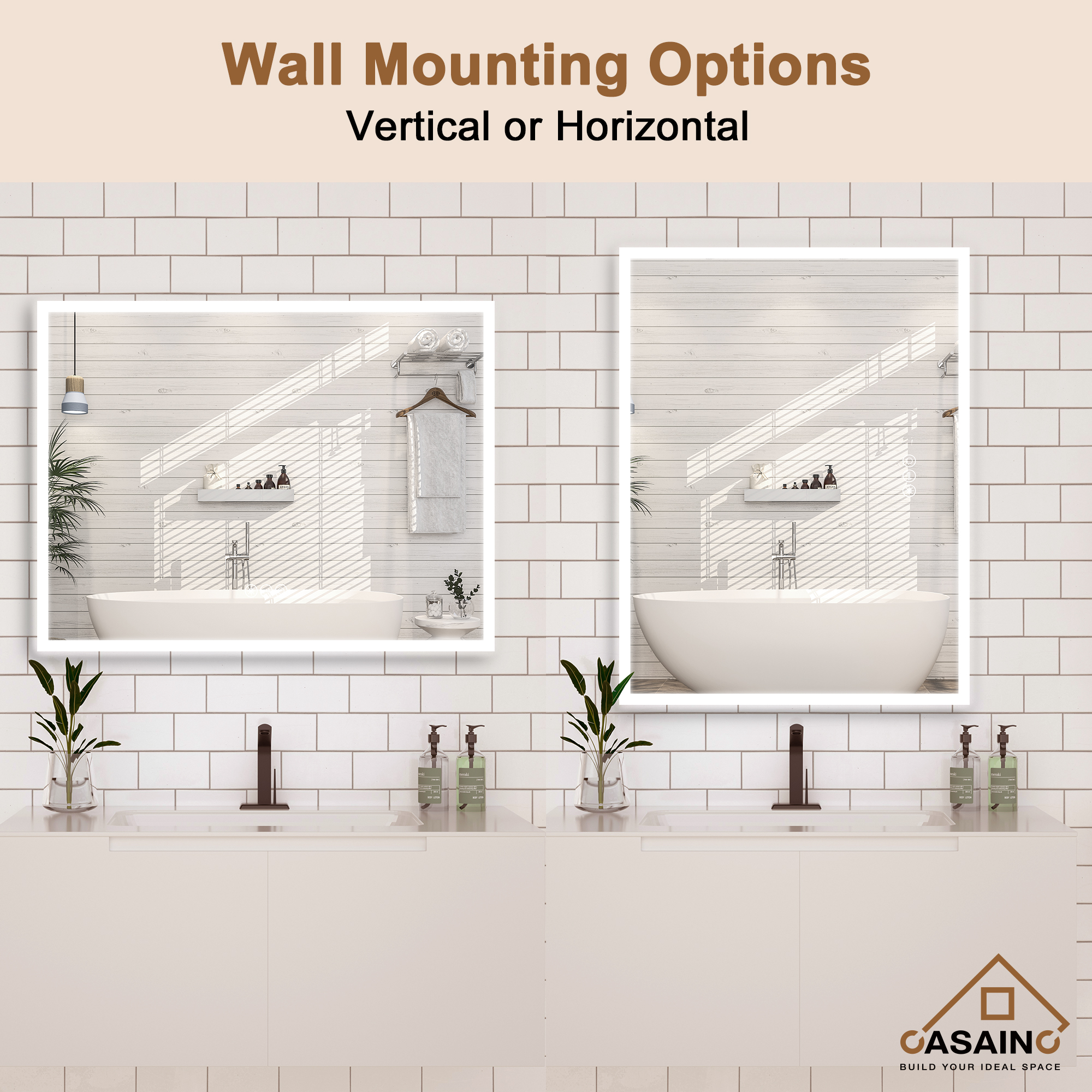 High-Tech LED Bathroom Vanity Mirror with Adjustable Lighting and Anti-Fog