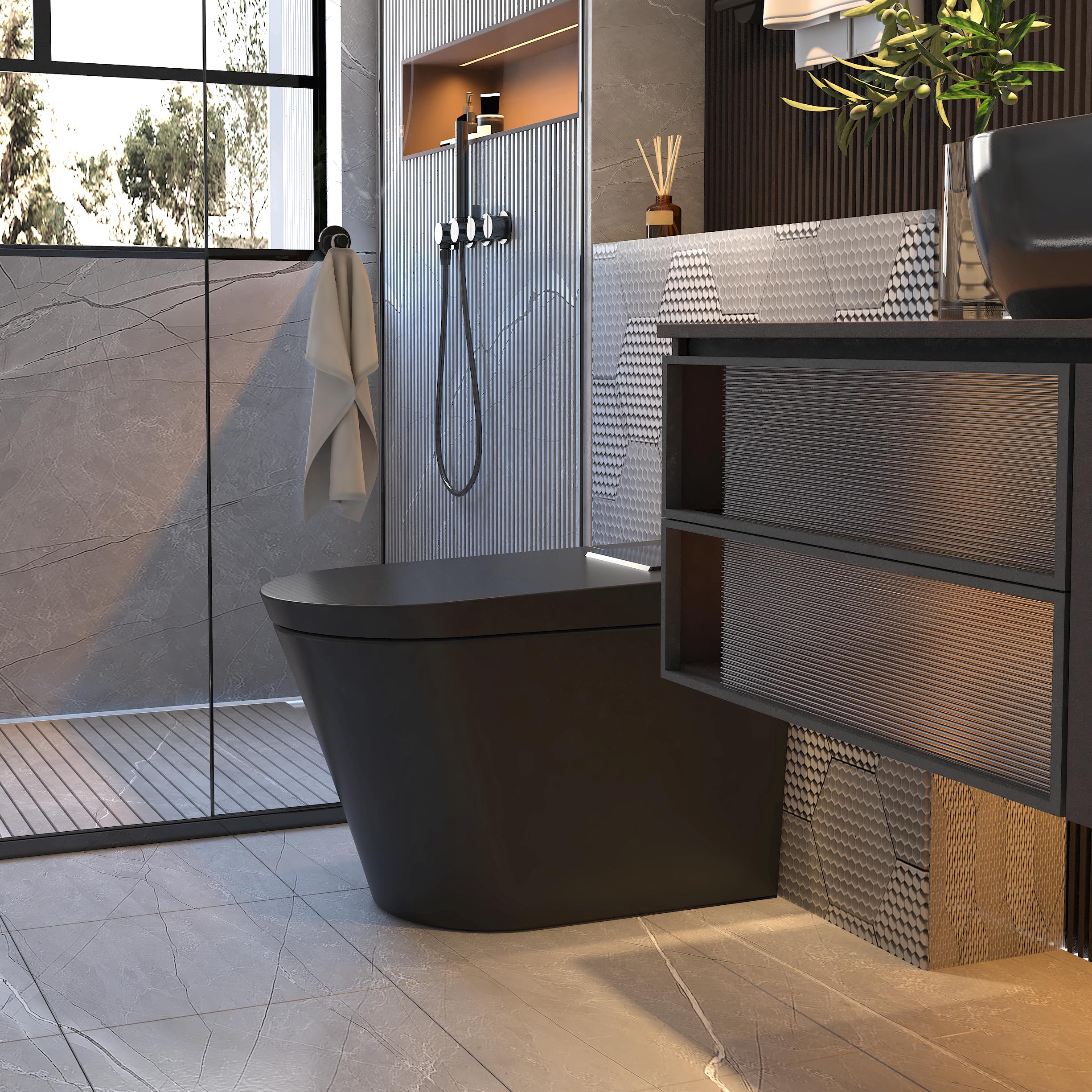 Luxury Smart Toilet with Auto Open Lid, Heated Seat & Bidet Wash, Z & G Series