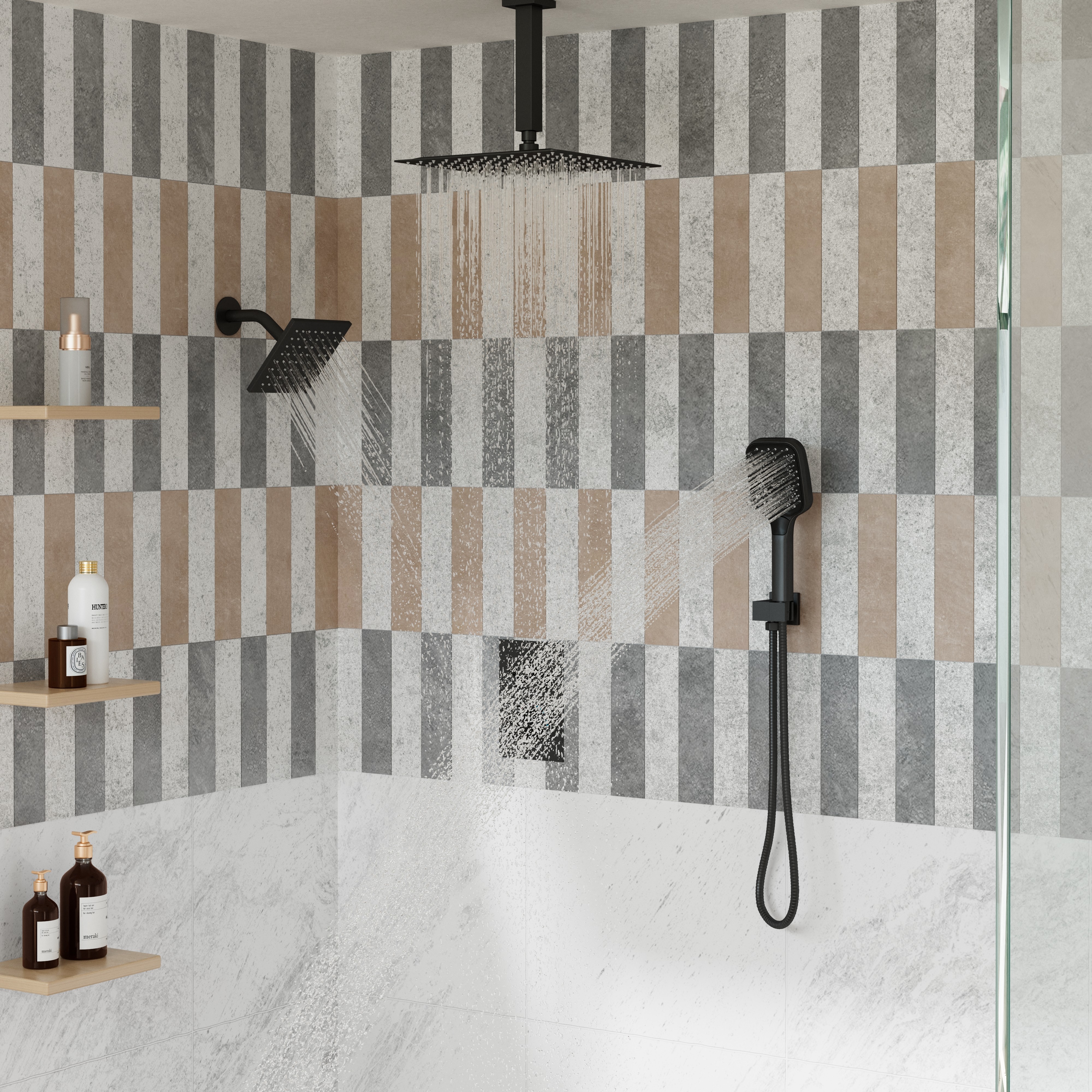 3-Function Thermostatic Shower System