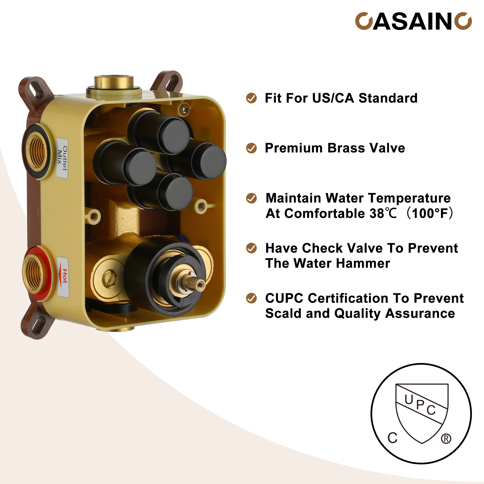 Double 12-inch Rainfall Shower Deluxe Shower System