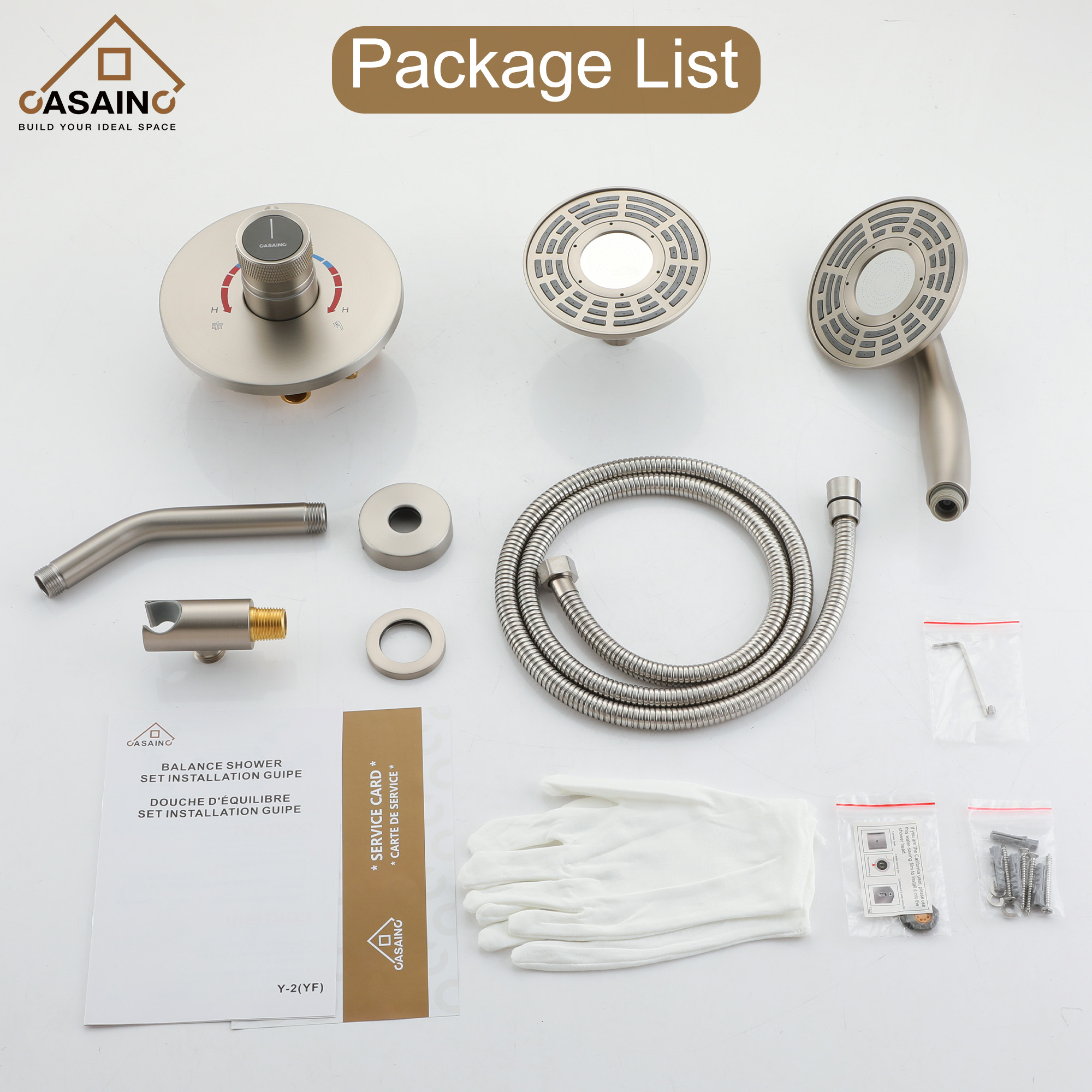 5-inch 2-Function Shower Faucet Set with Handheld Shower