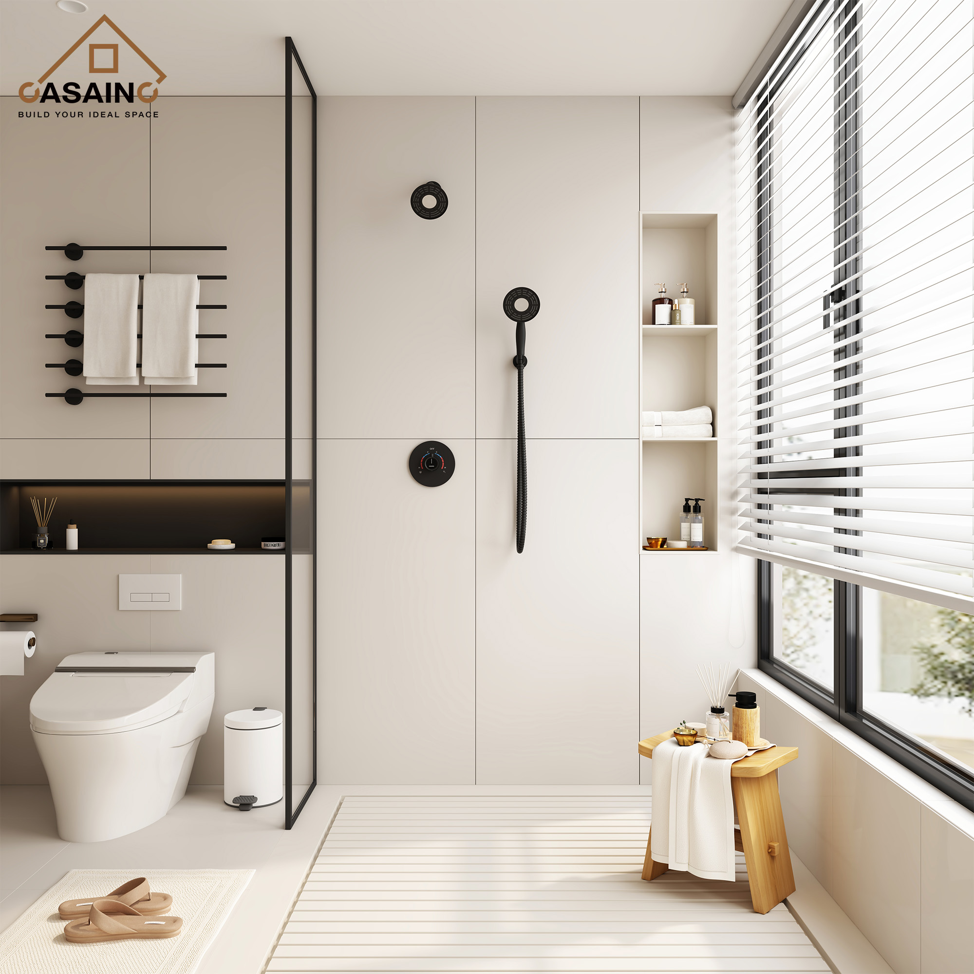 5-inch 2-Function Shower Faucet Set with Handheld Shower