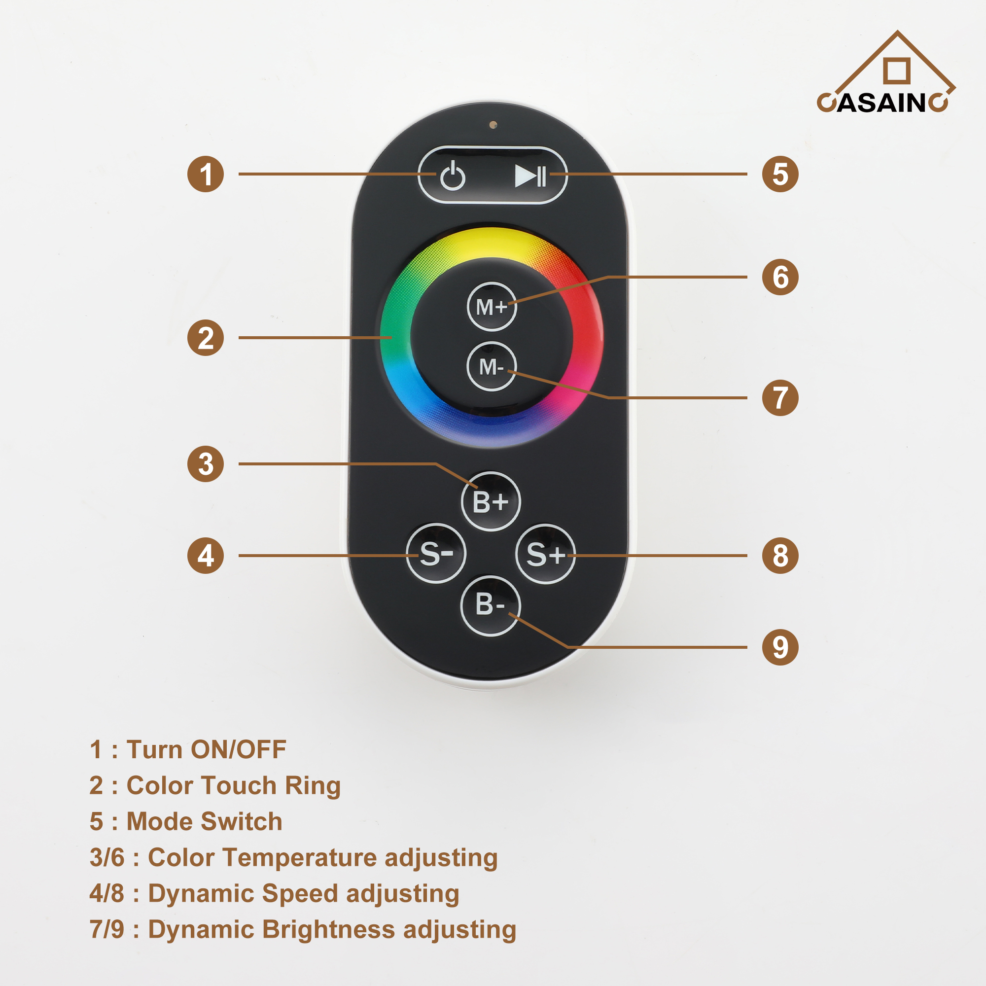 16" Luxury Shower System with Remote Control & 64 Color LED Lights