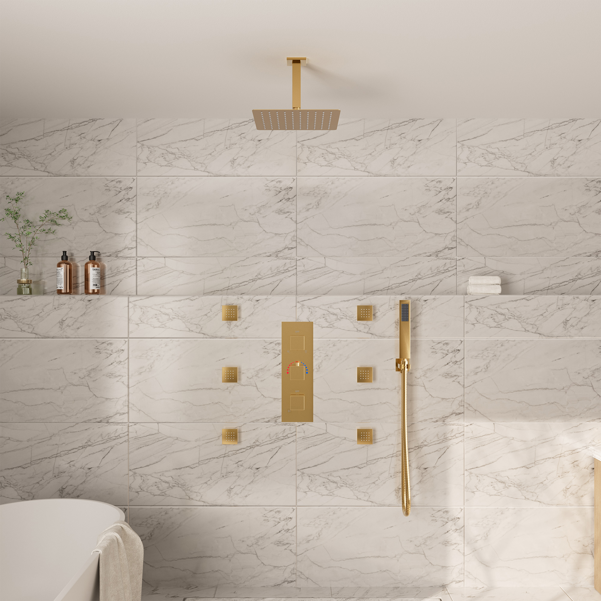 Shower System with Body Jets