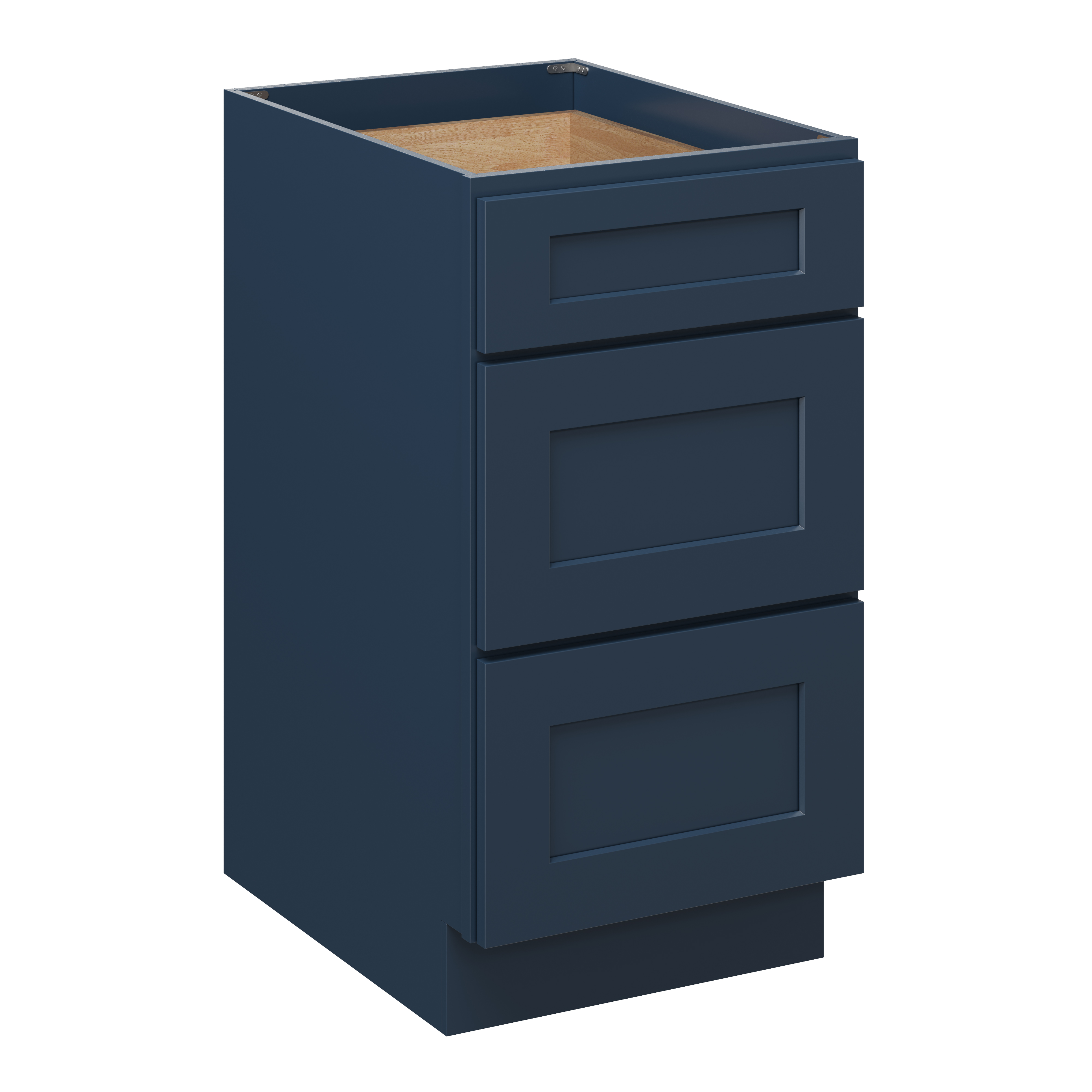 Cyber Grey RTA 18"W x 24"D x 34.5"H Base Cabinet with 3 Drawers