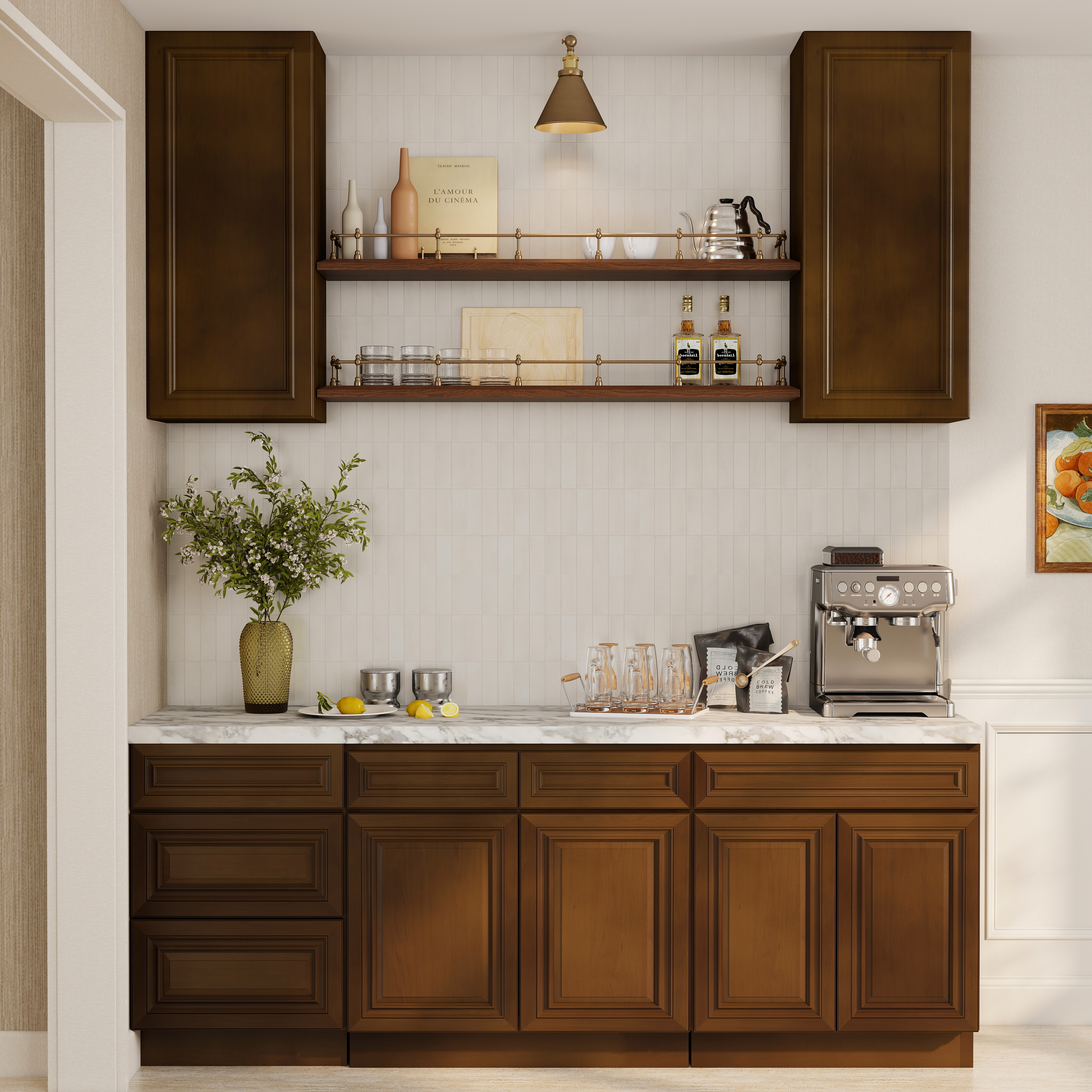 Dark Caramel - Ready To Assemble Kitchen Cabinets