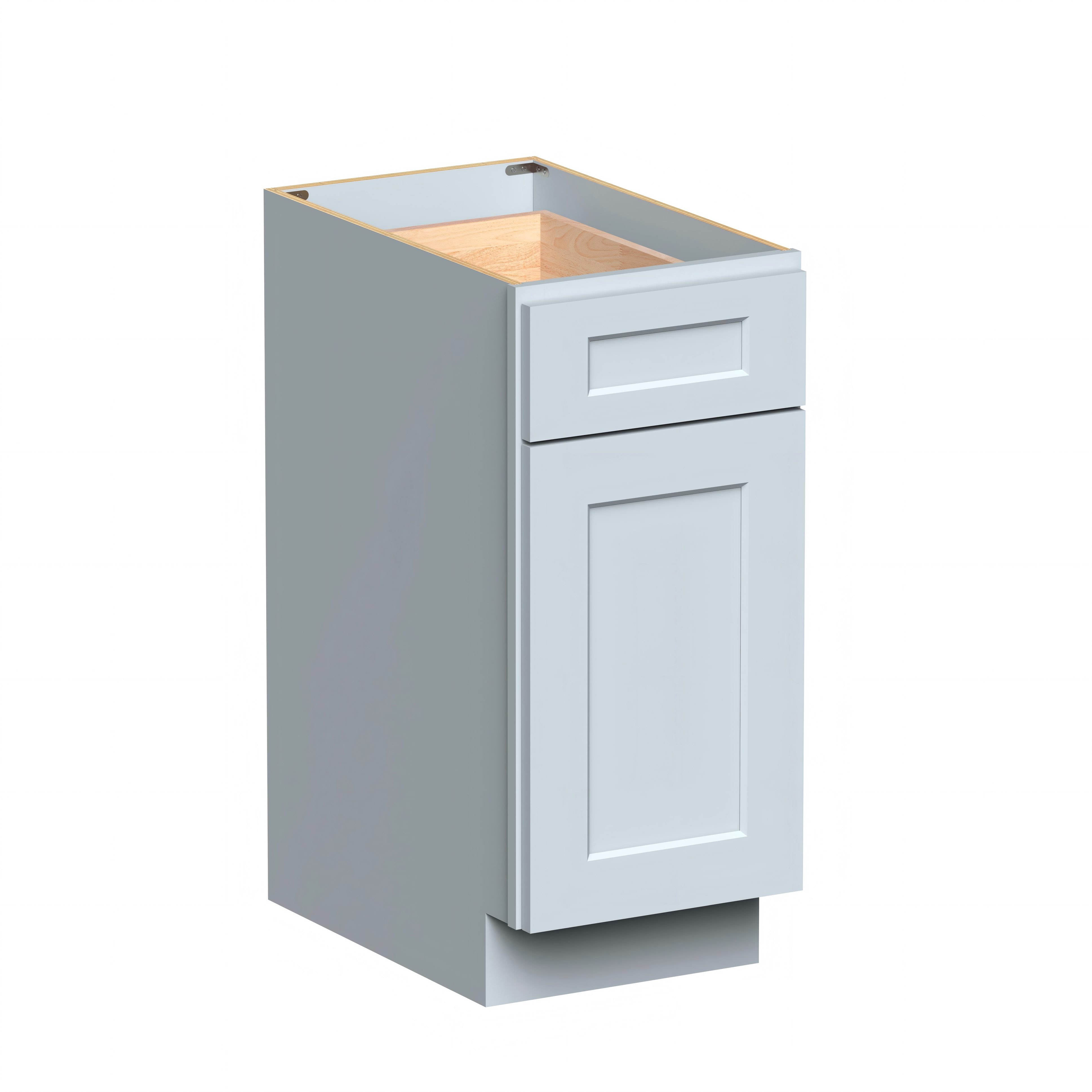 15"W x 24"D x 34.5"H Plywood Floor Base Kitchen Cabinet with Drawer Ready to Assemble