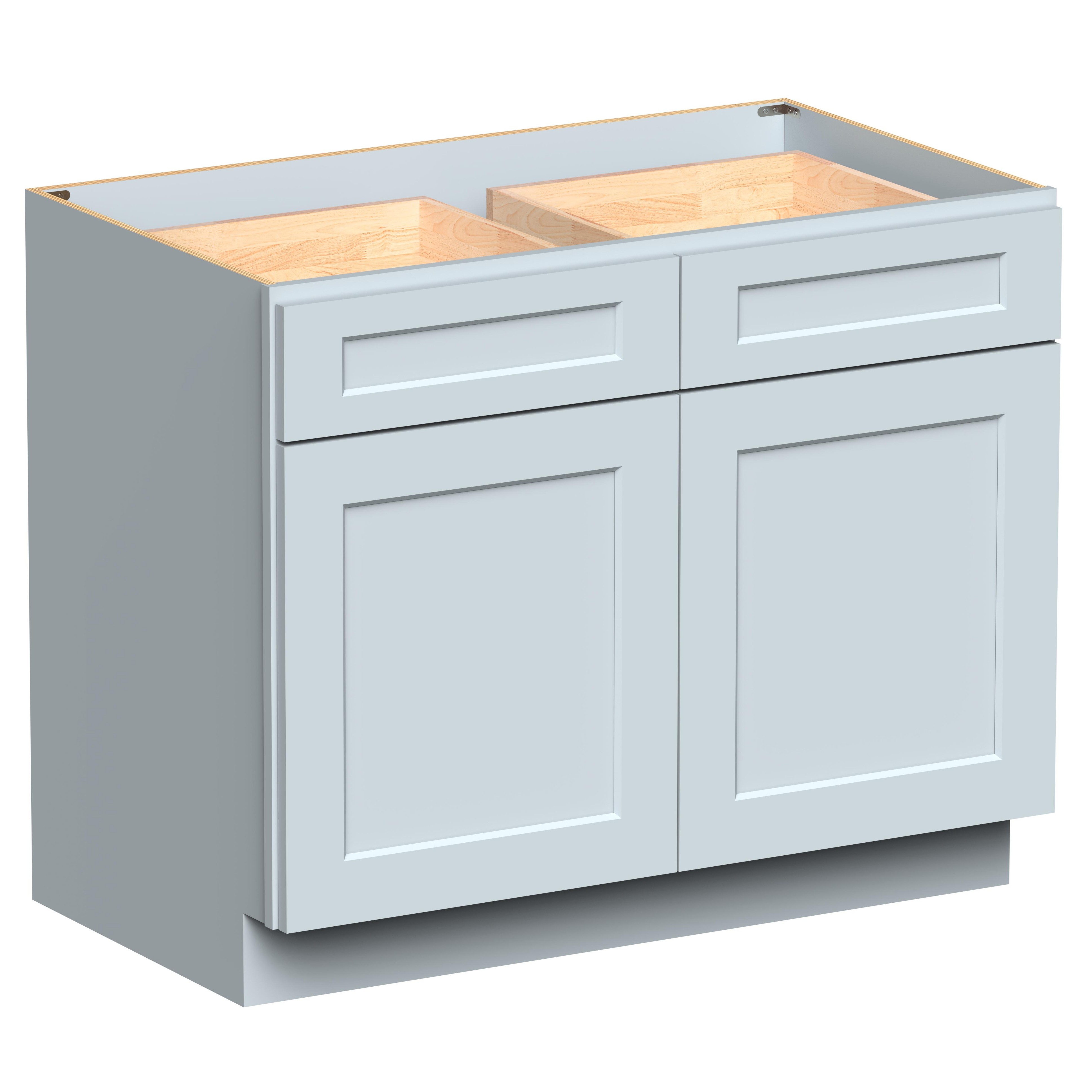 42"W x 24"D x 34.5"H Plywood Floor Base Kitchen Cabinet with Drawer Ready to Assemble