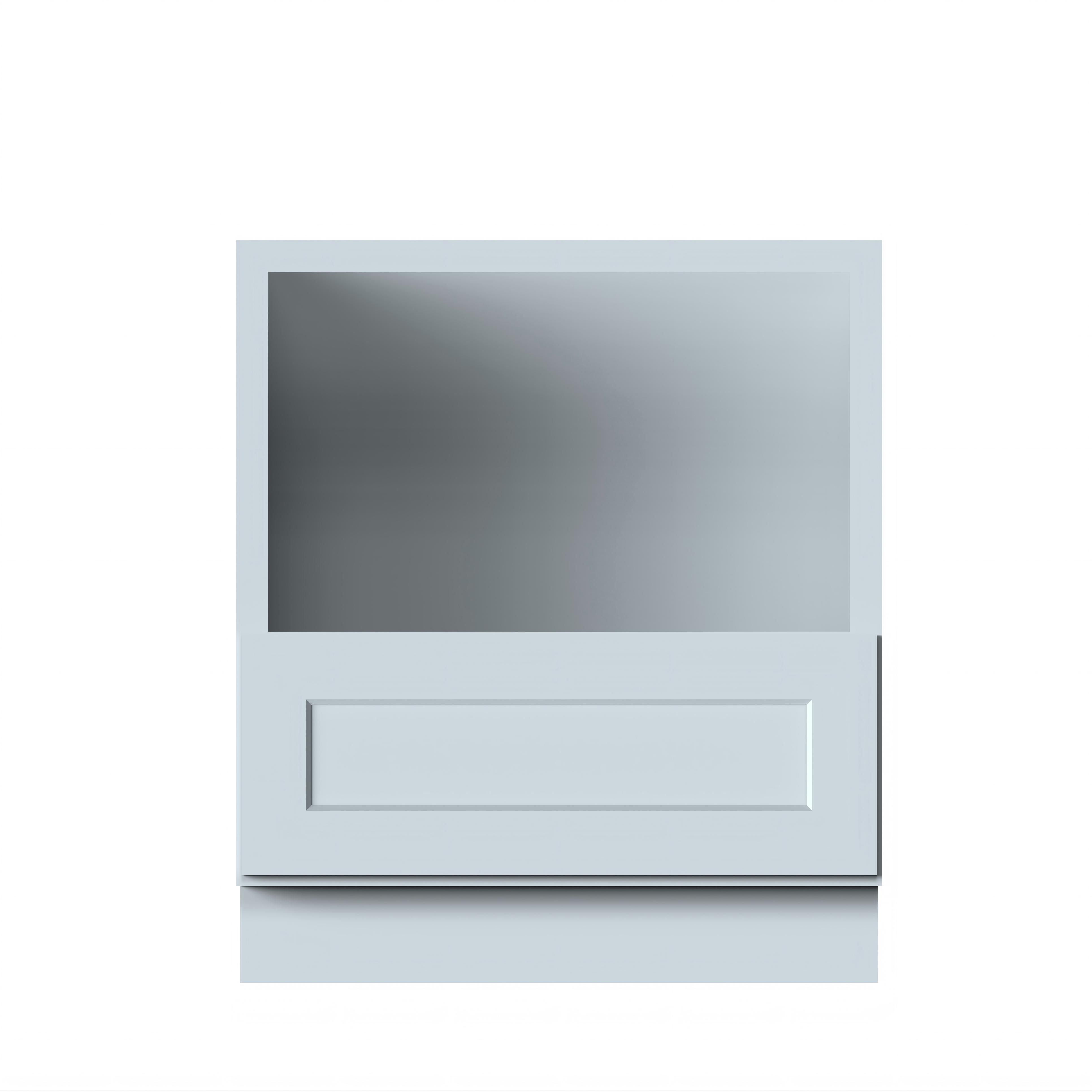 Dove Grey RTA 30"W x 24"D x 34.5"H Microwave Base Cabinet with 1 Drawer