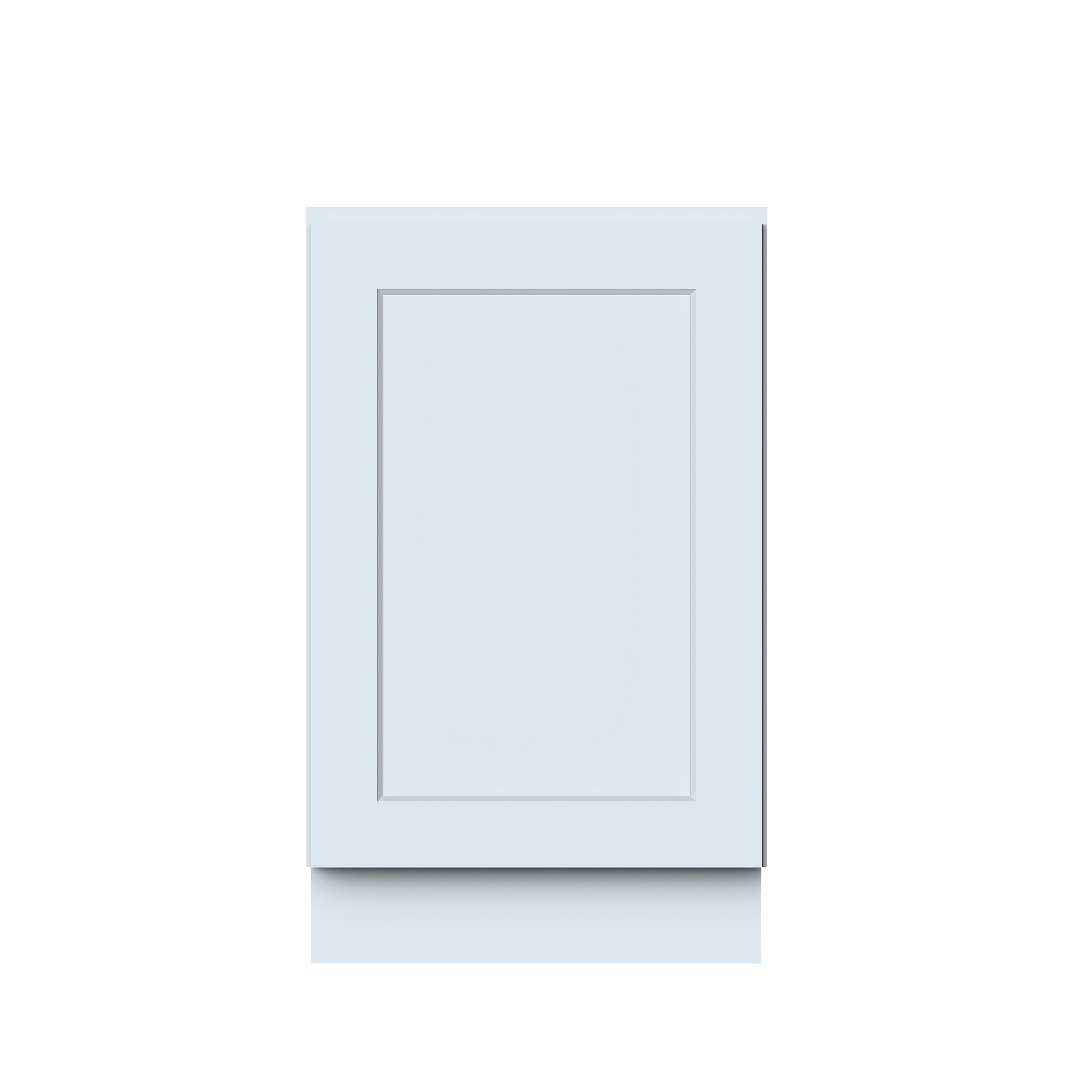 Dove Grey RTA 21"W x 24"D x 34.5"H Full Height Door Base Cabinet with 1 Door