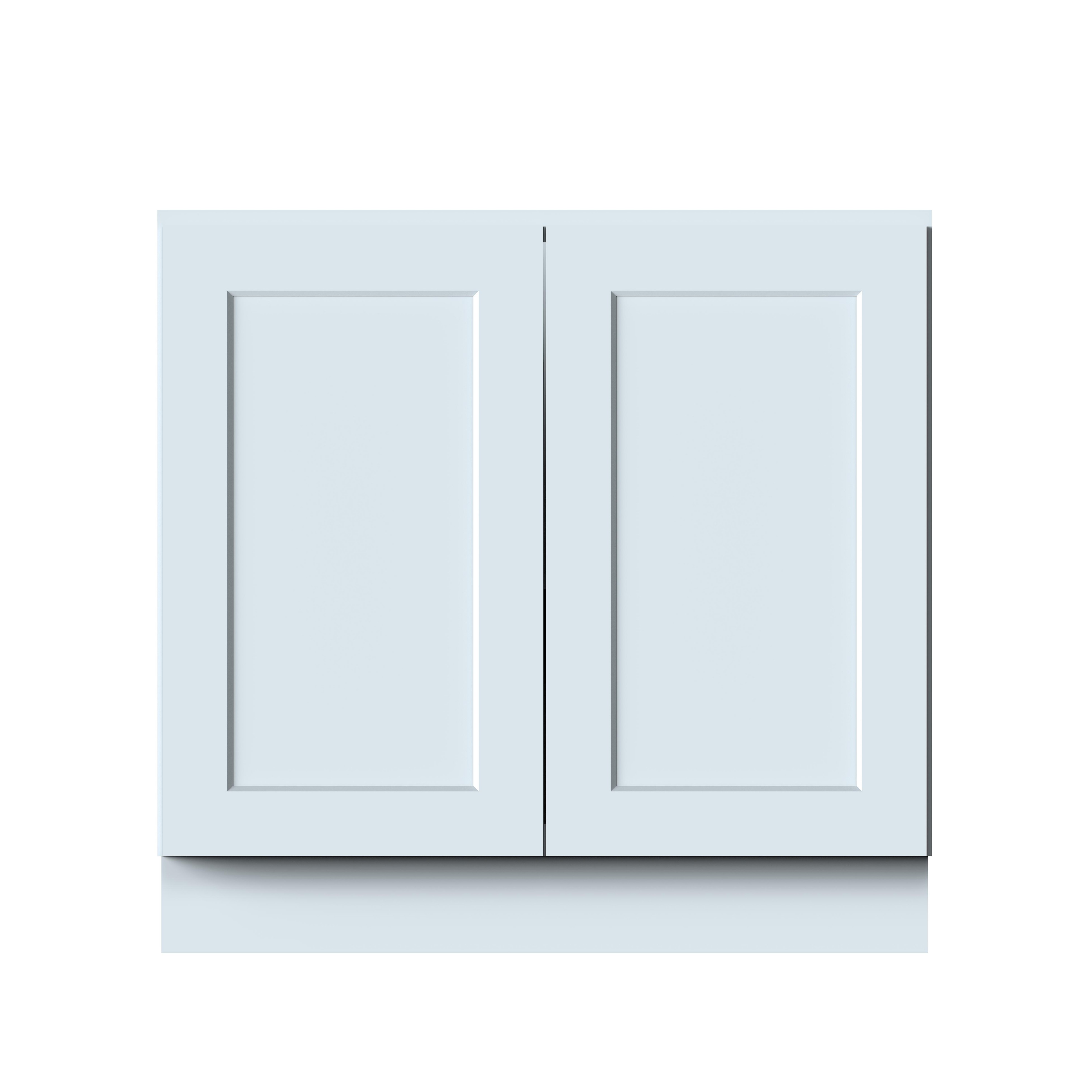 36"W x 24"D x 34.5"H Plywood Full Height Door Base Kitchen Cabinet with 2 Doors Ready to Assemble