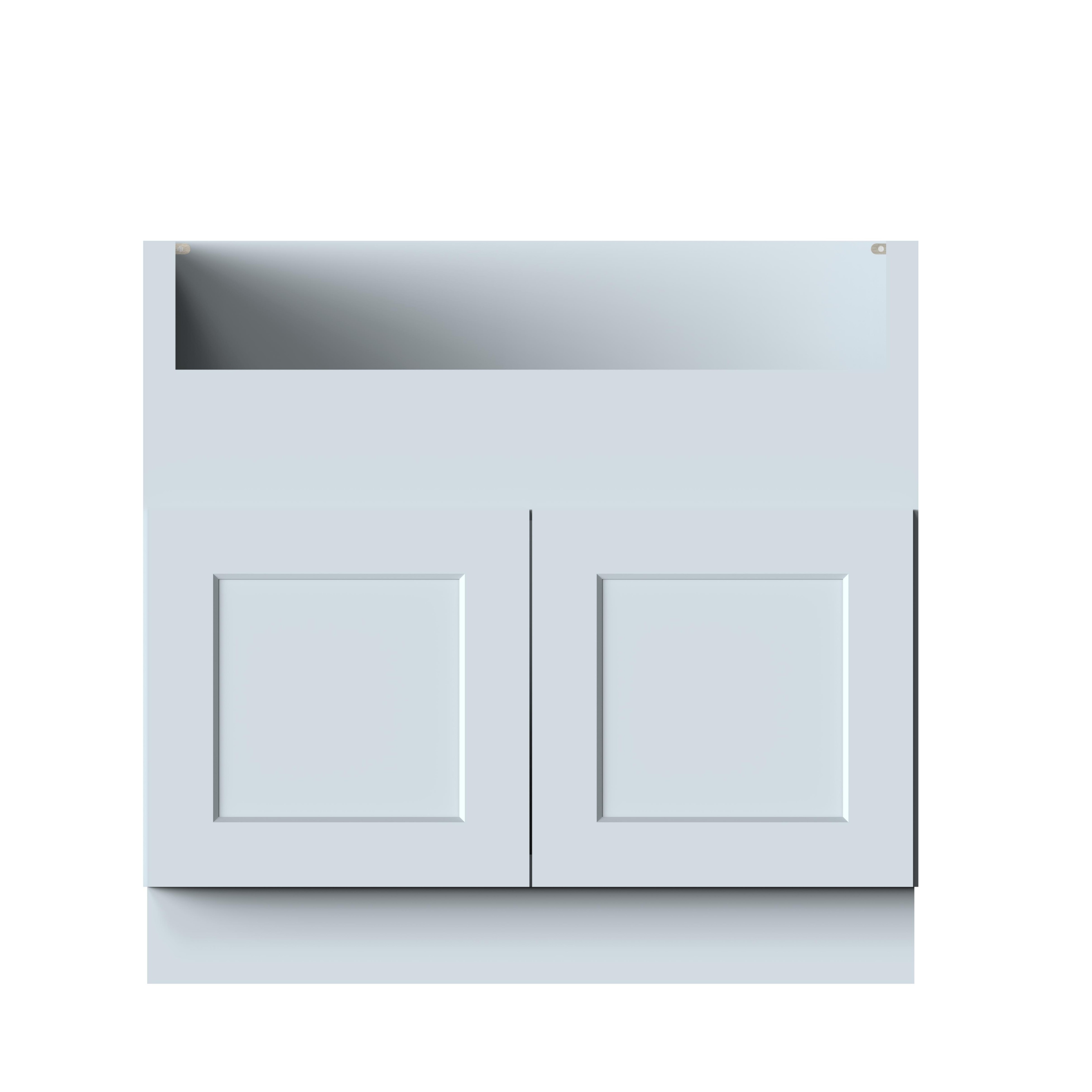 36"W x 24"D x 34.5"H Plywood Farmhouse Sink Cabinet with  2 Doors Ready to Assemble