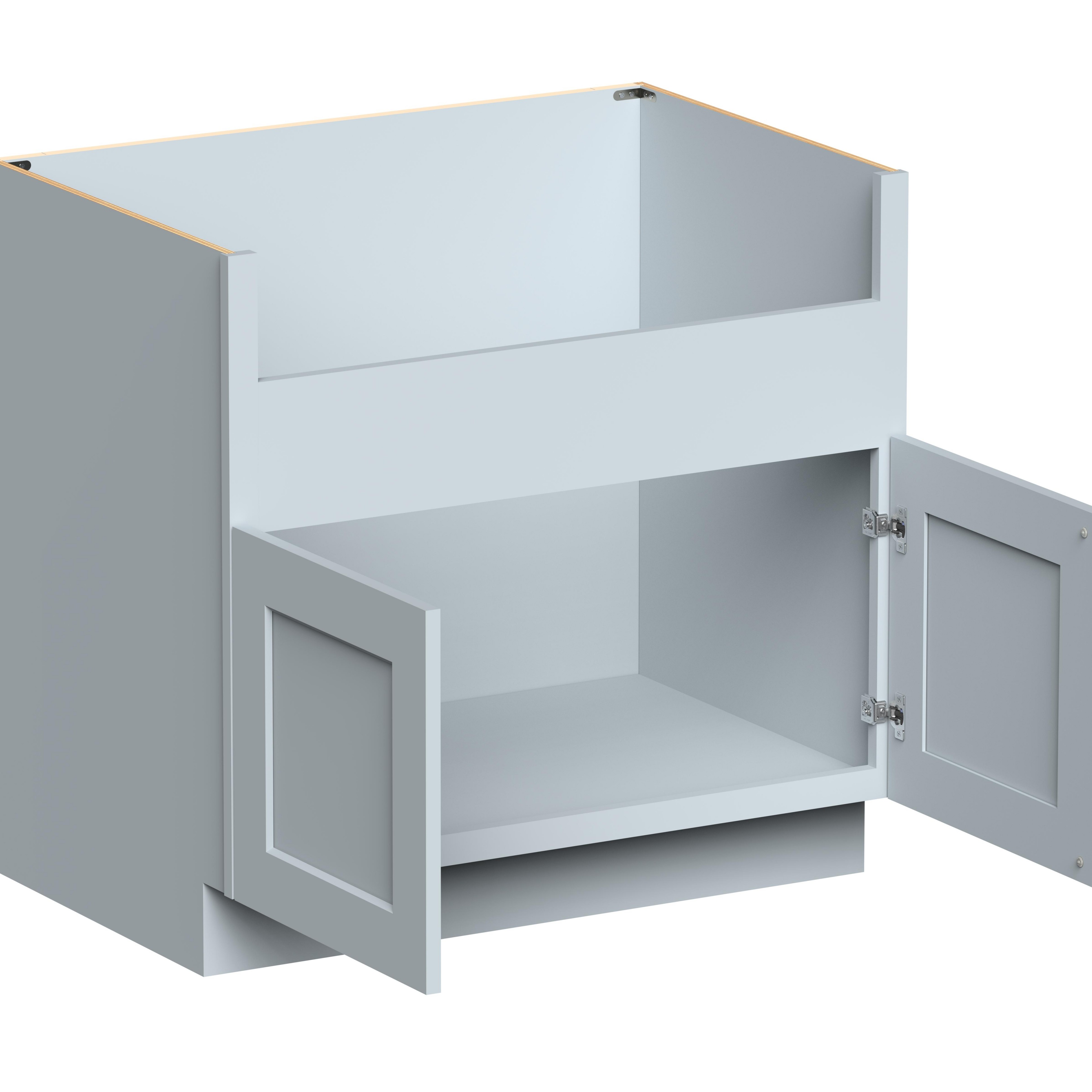 36"W x 24"D x 34.5"H Plywood Farmhouse Sink Cabinet with  2 Doors Ready to Assemble