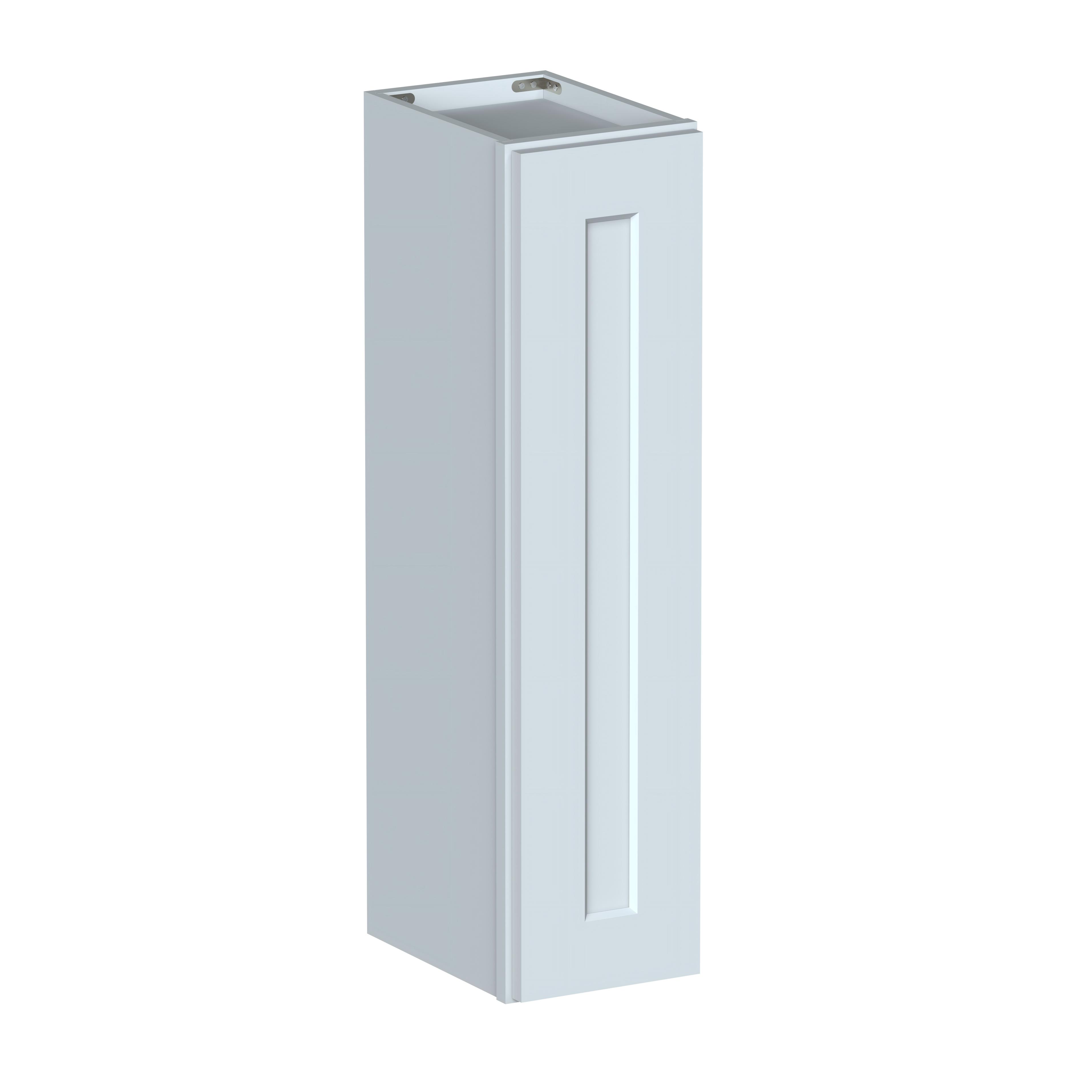 Dove Grey RTA 9"W x 12"D x 36"H Standard Wall Cabinet with 1 Door and 2 Shelves