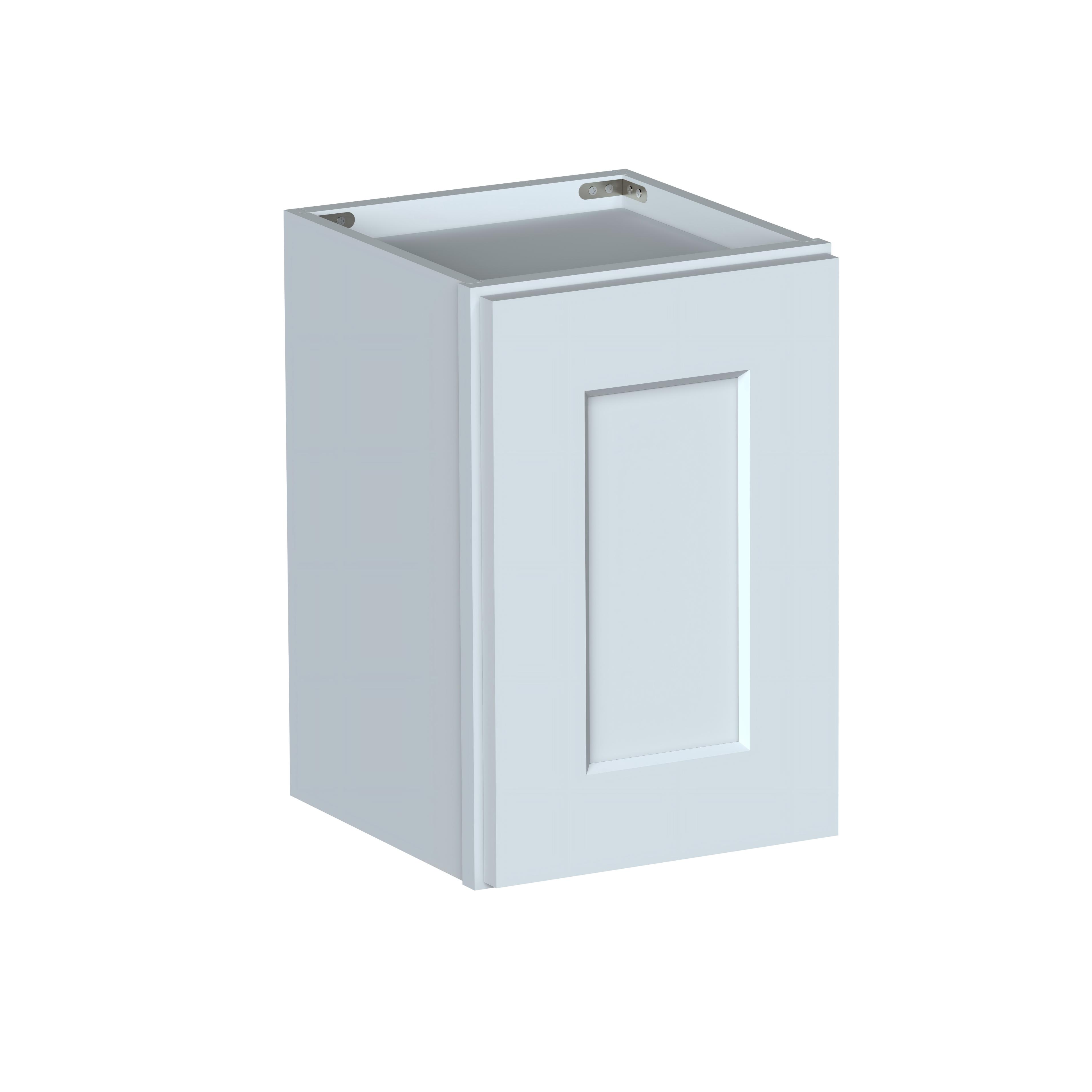 Dove Grey RTA 12"W x 12"D x 30"H Short Wall Cabinet with 1 Door