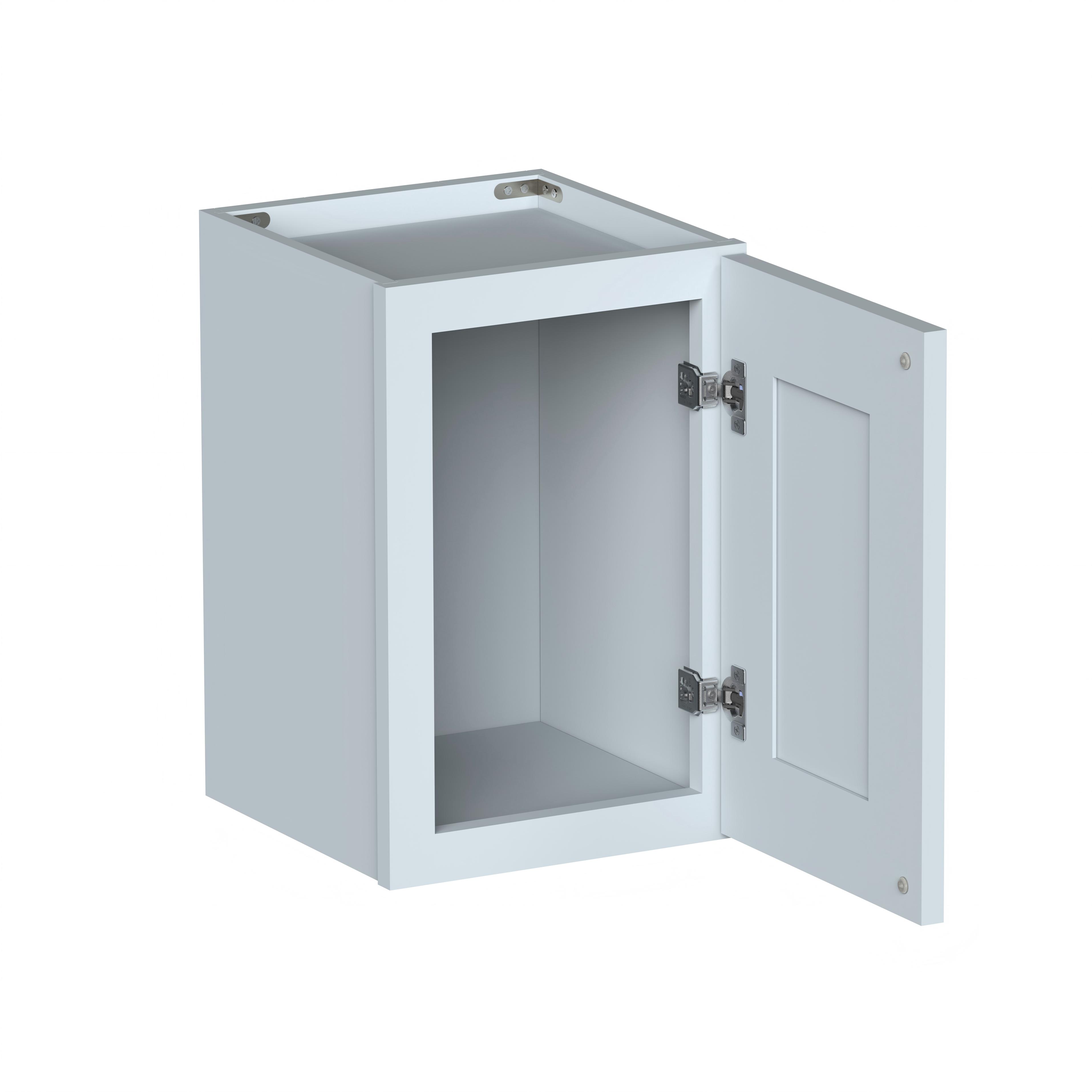 Dove Grey RTA 12"W x 12"D x 30"H Short Wall Cabinet with 1 Door