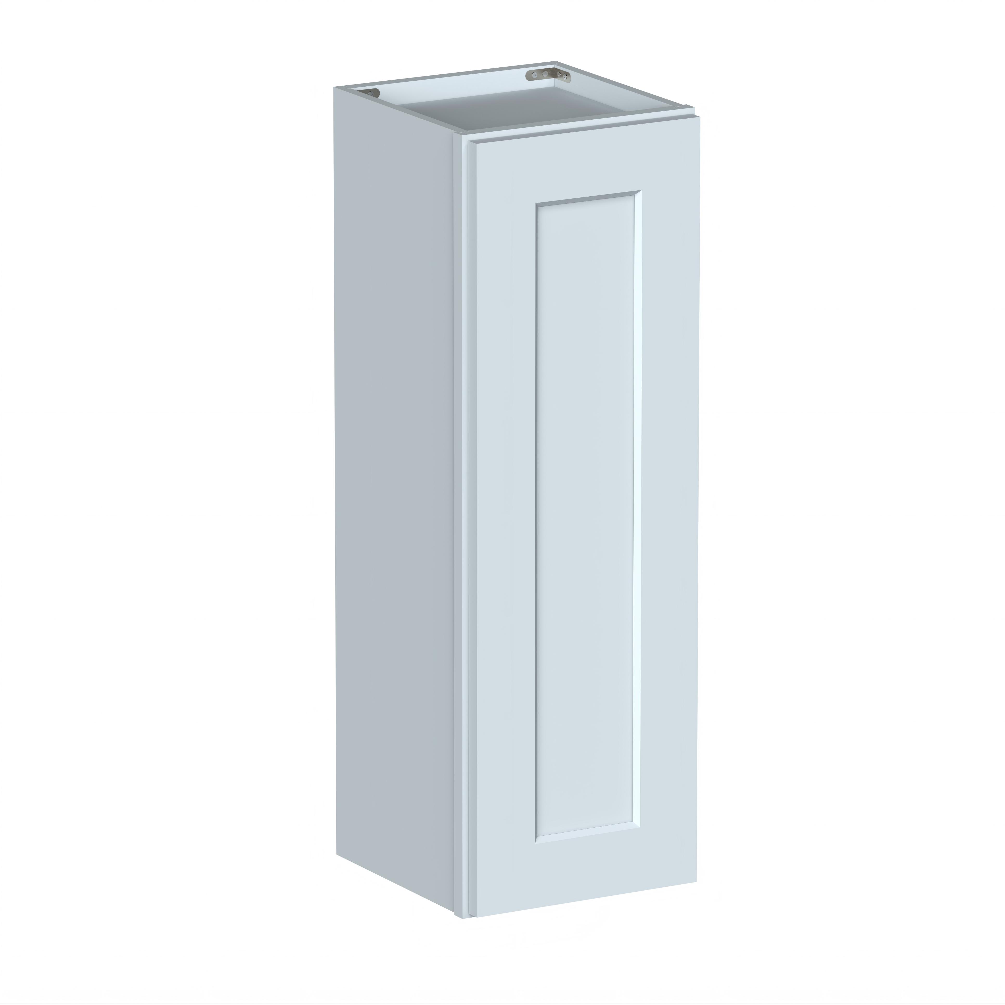 Dove Grey RTA 12"W x 12"D x 36"H Standard Wall Cabinet with 1 Door and 2 Shelves