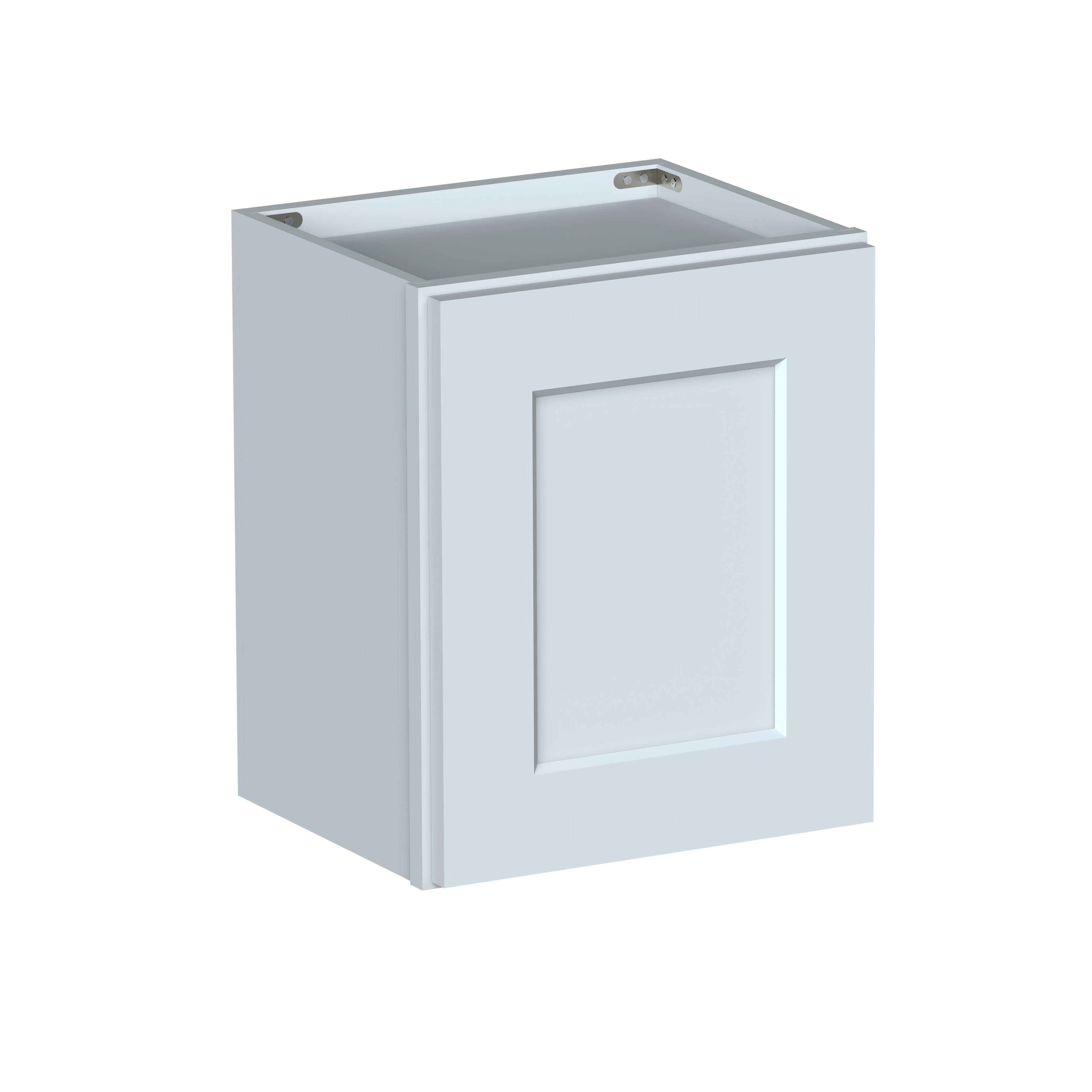 Dove Grey RTA 15"W x 12"D x 18"H Short Wall Cabinet with 1 Door