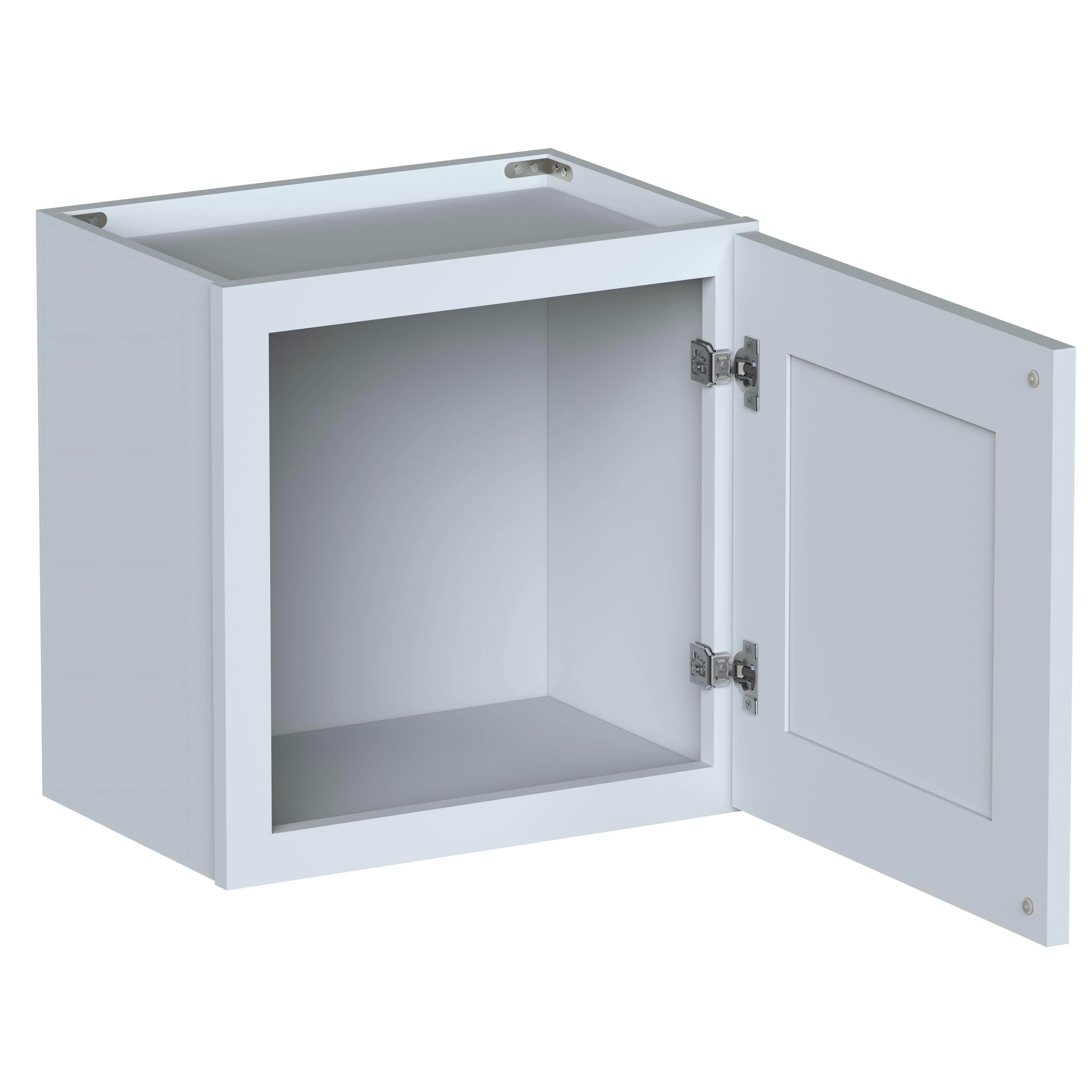 Dove Grey RTA 18"W x 12"D x 18"H Short Wall Cabinet with 1 Door